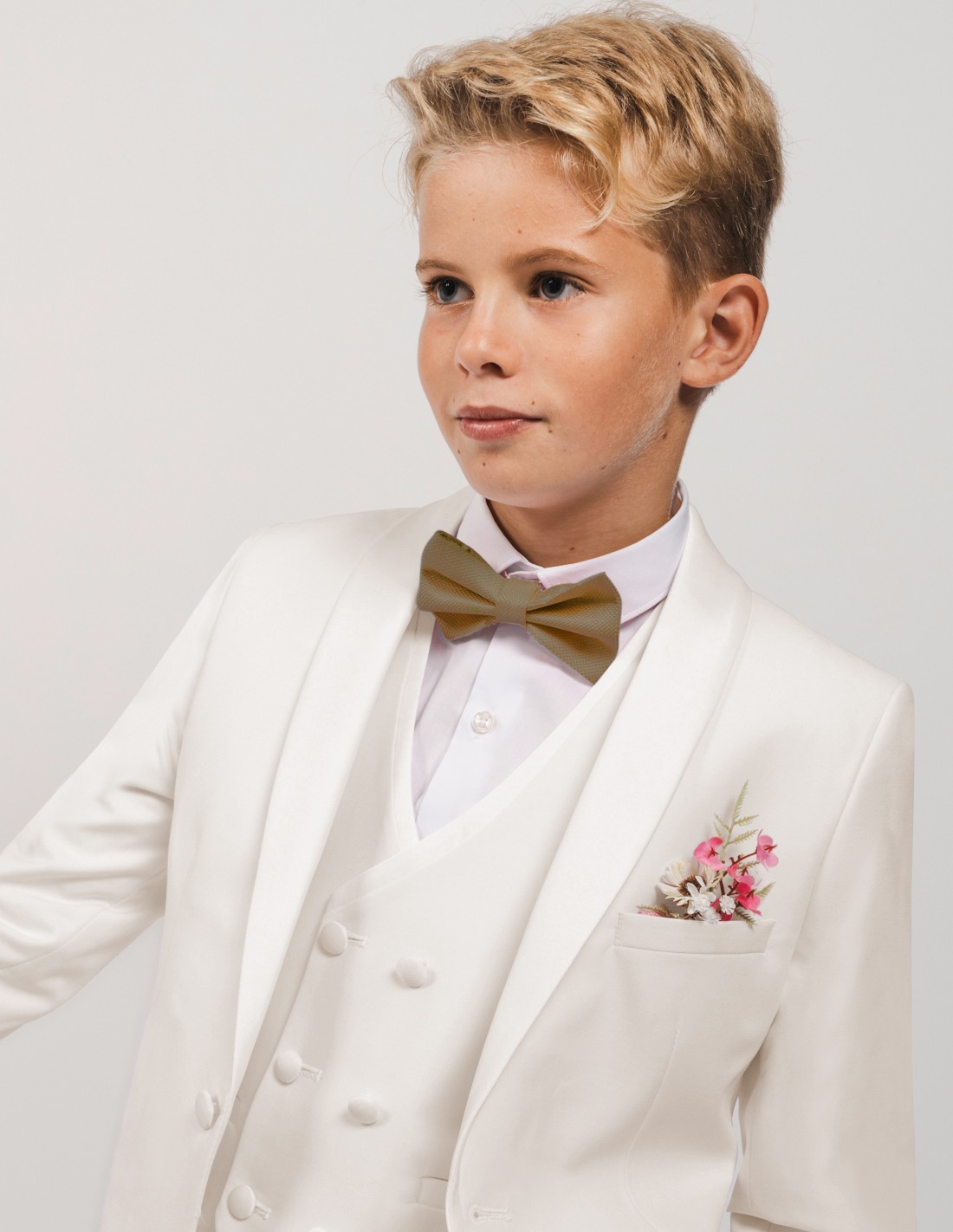 Costume garcon mariage ivoire Loic 2