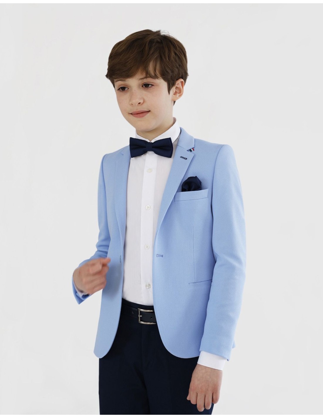 Costume enfant de mariage bleu ciel 2
