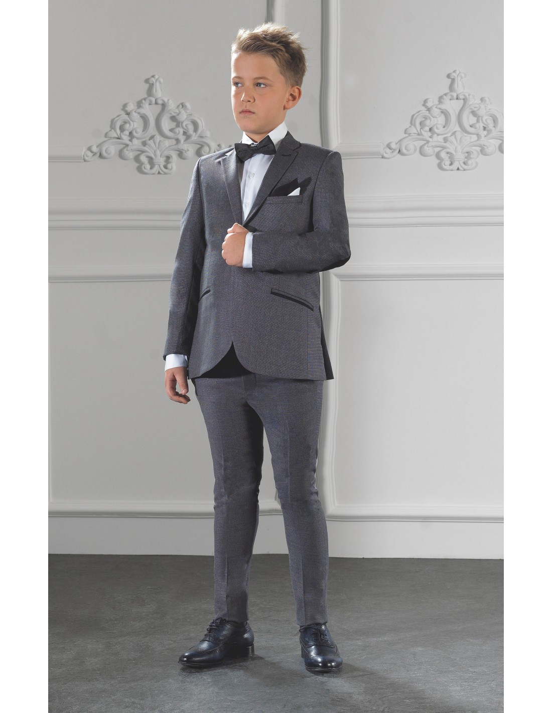 Costume Enfant mariage gris foncé Alberto
