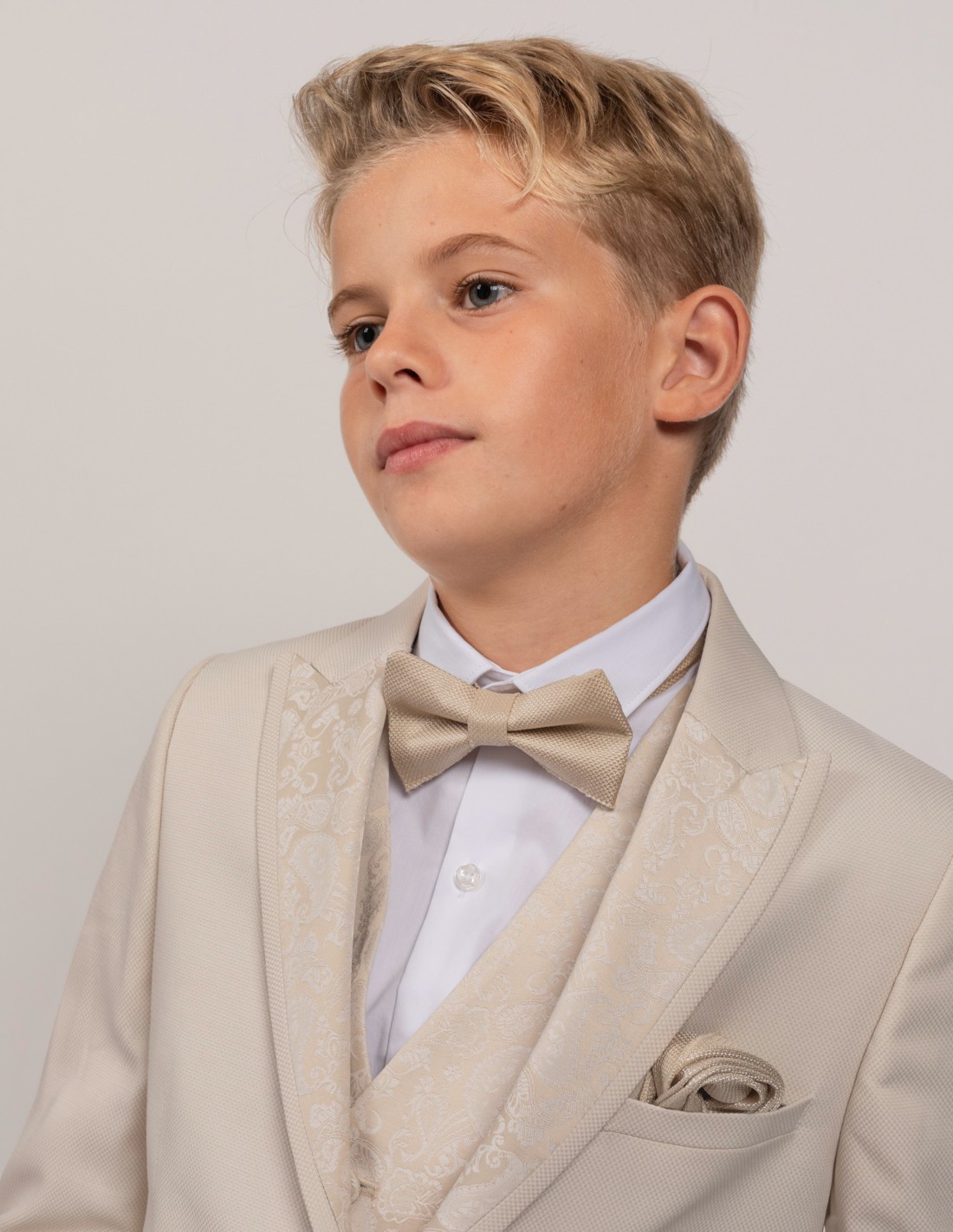 Costume Enfant de Cérémonie beige Hugo 2