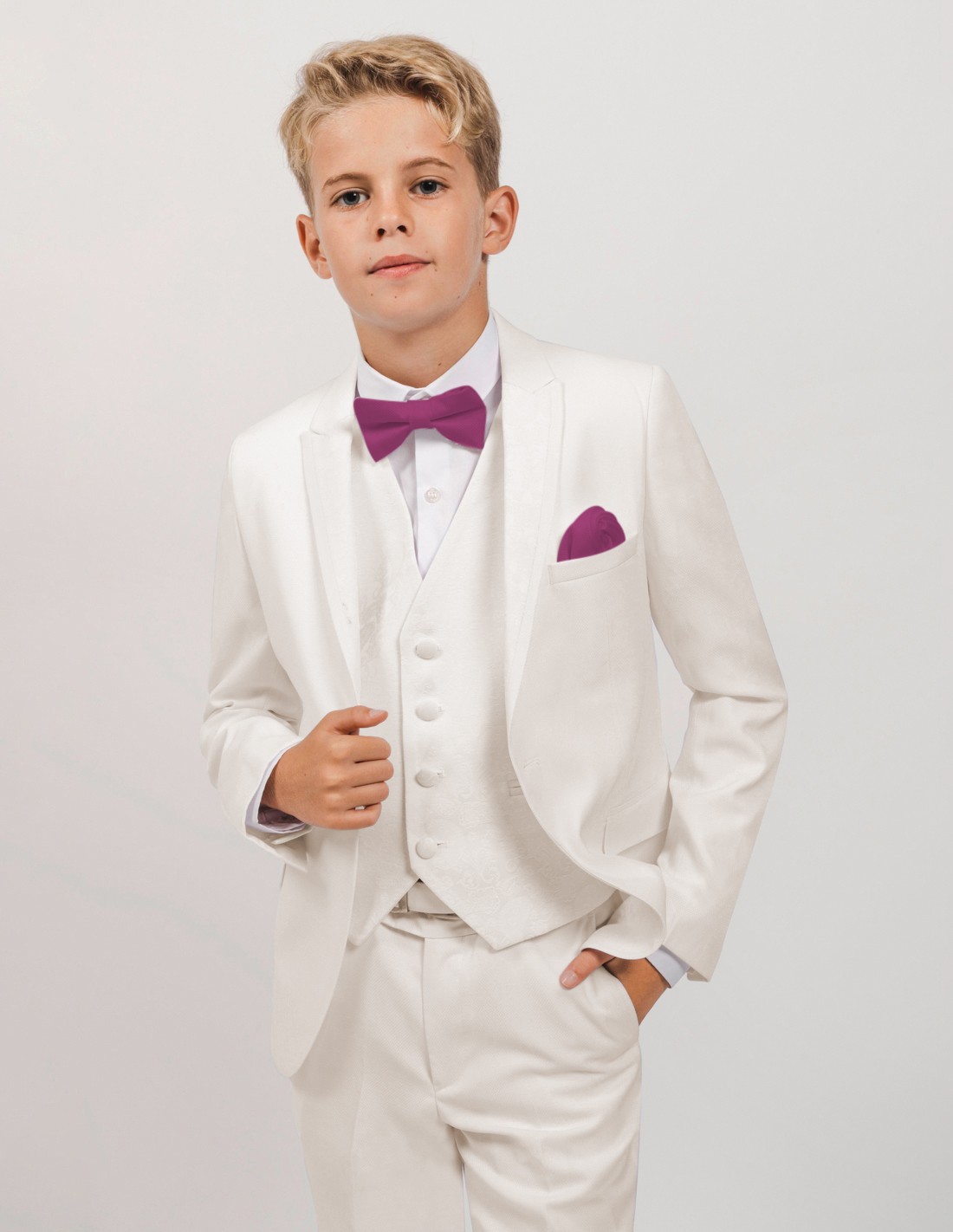 Costume Garçon de Mariage ivoire Hugo 2