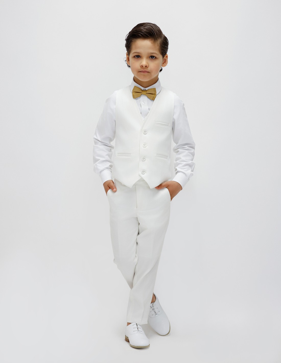 Tenue de communion garçon gilet et pantalon