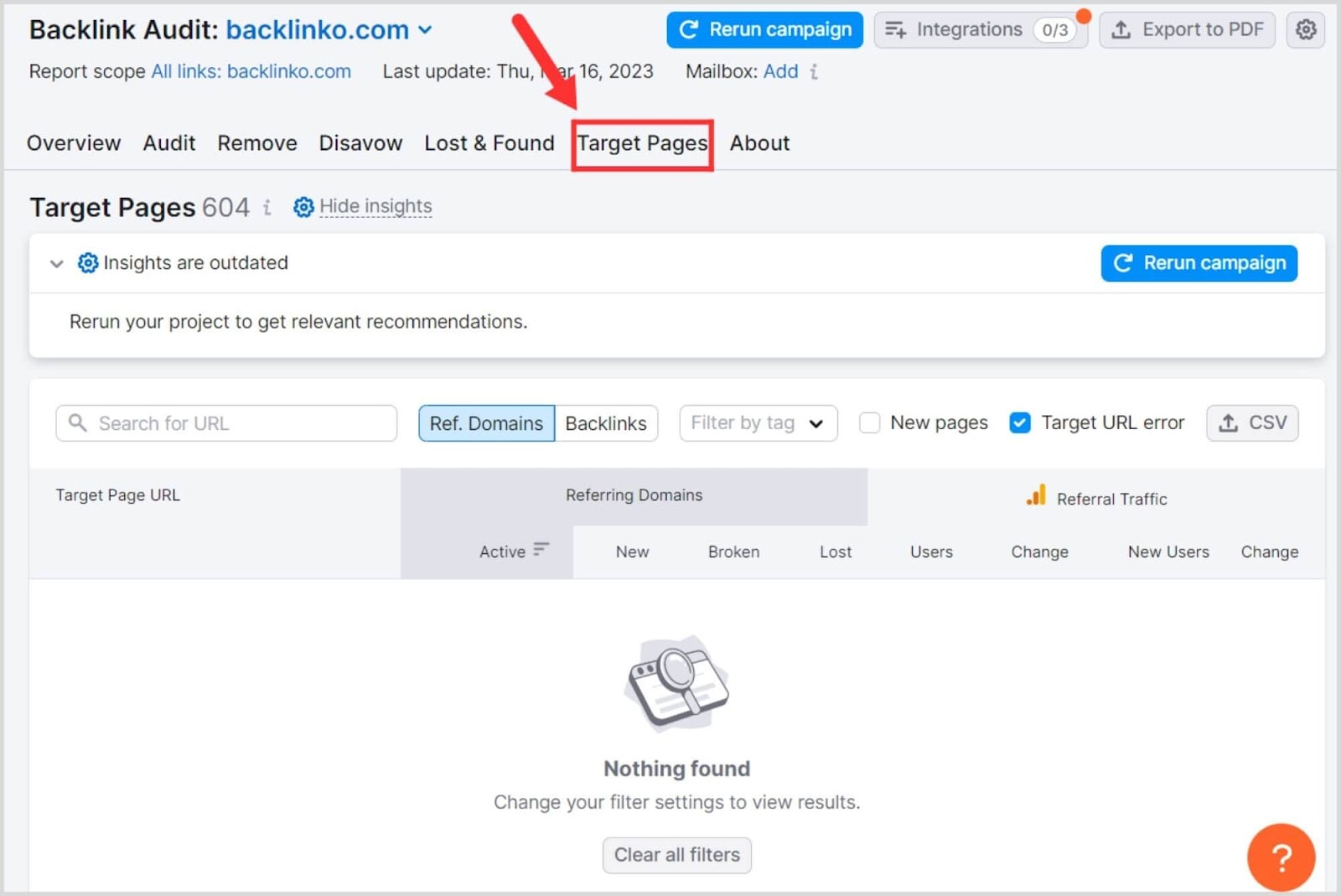 Semrush BA – Image 29 Finding 404 error pages