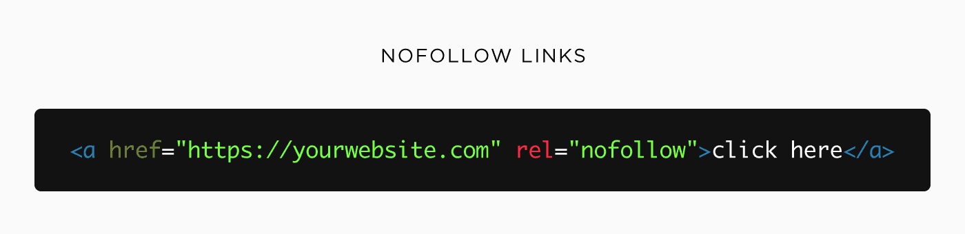Nofollow links Nofollow links