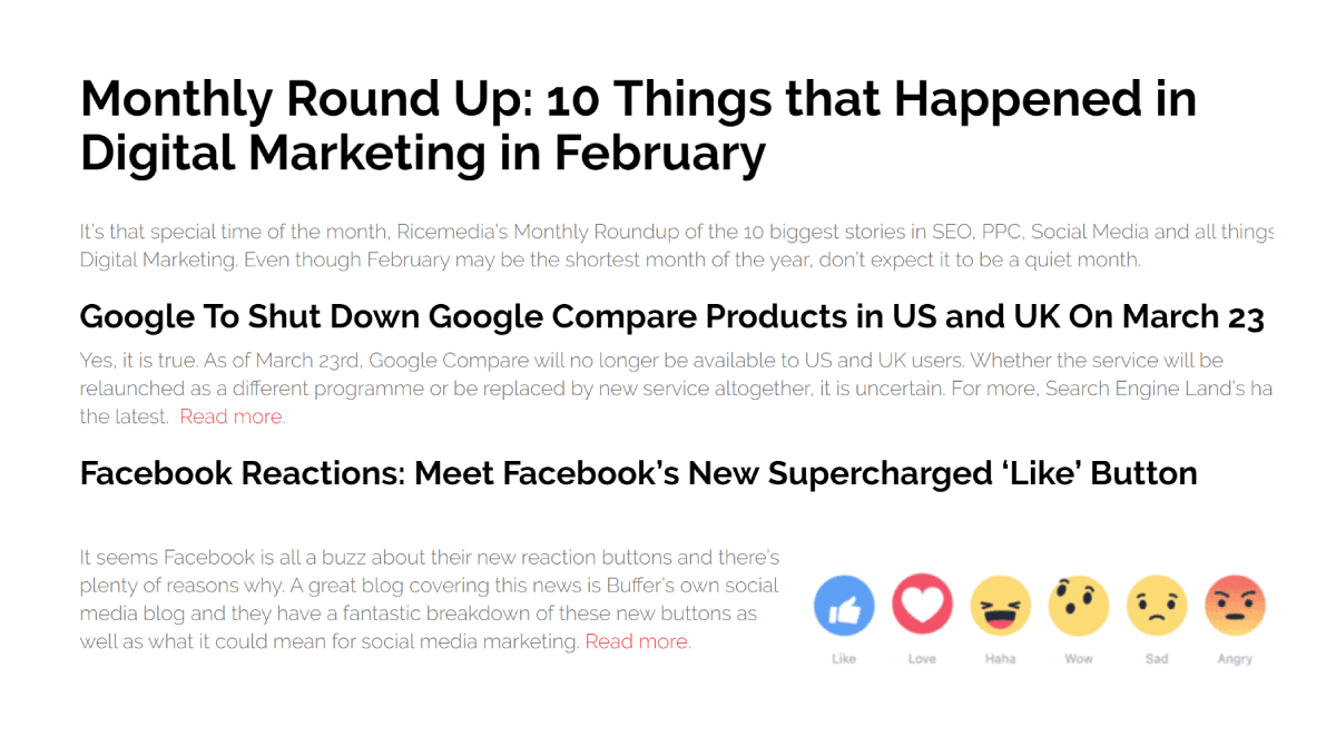 Link roundups Link roundups
