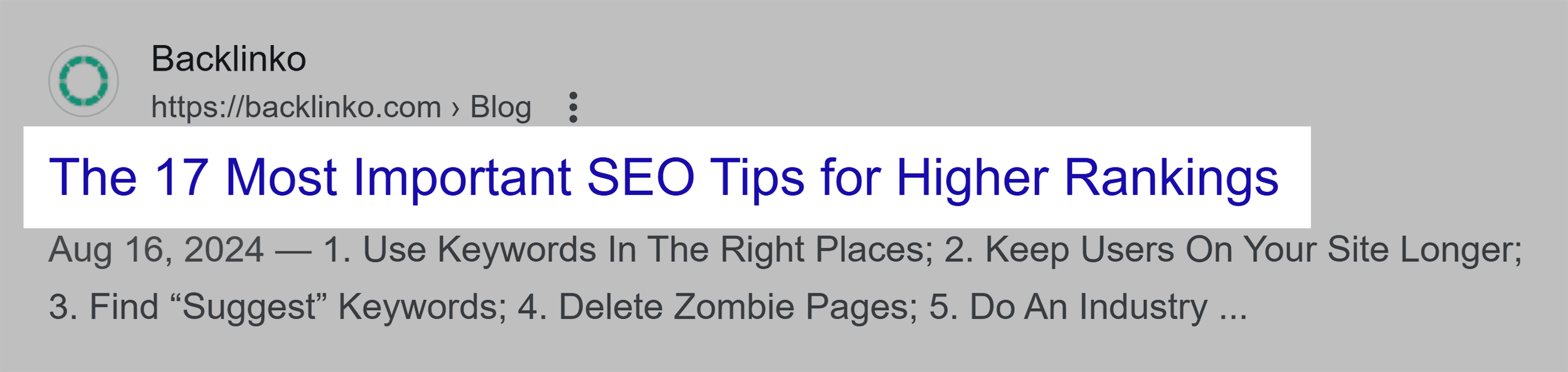 Actionable SEO tips – Keyword in title tag Actionable SEO tips – Keyword in title tag
