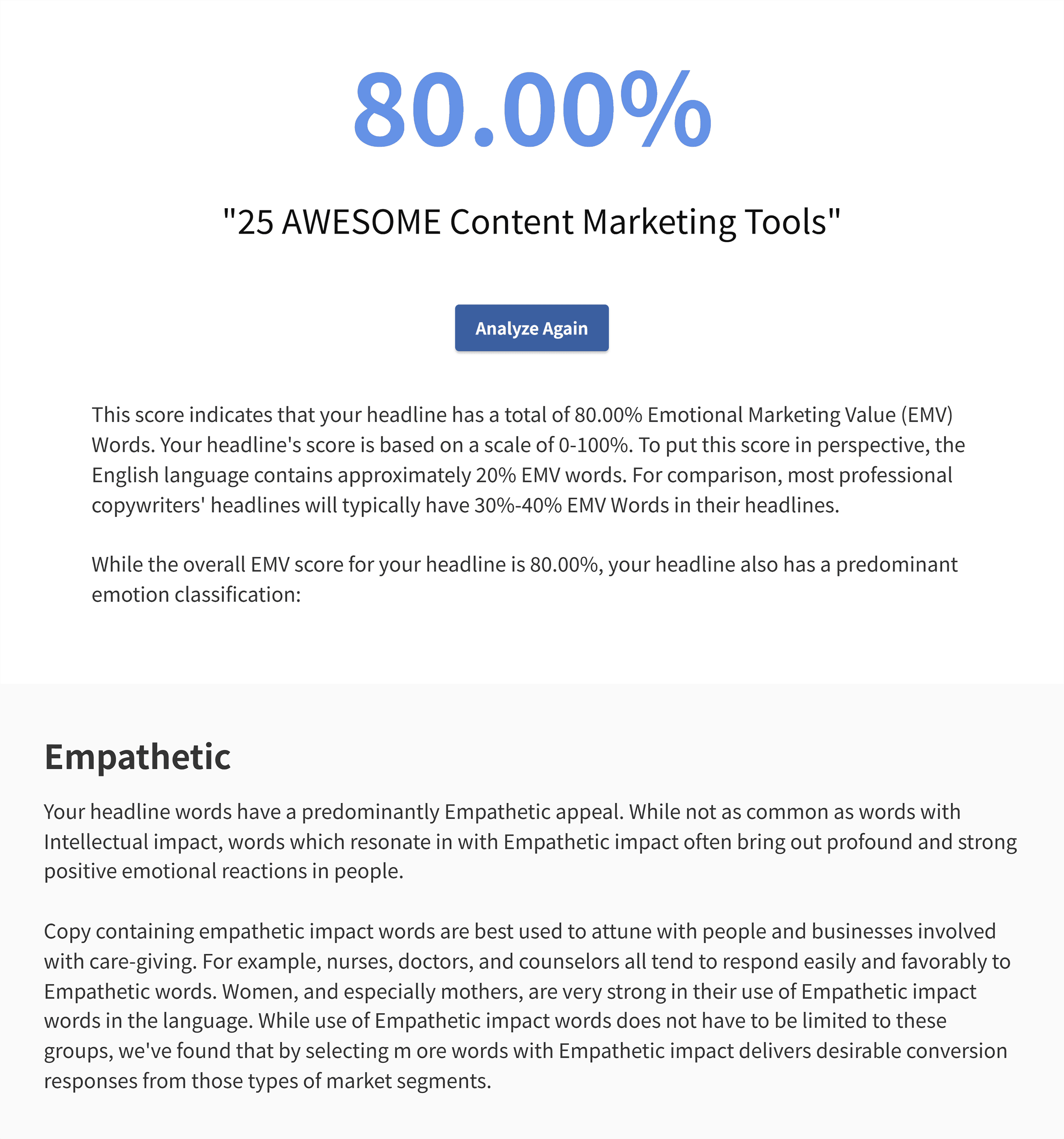 AMInstitute – Headline Analyzer – Score AMInstitute – Headline Analyzer – Score