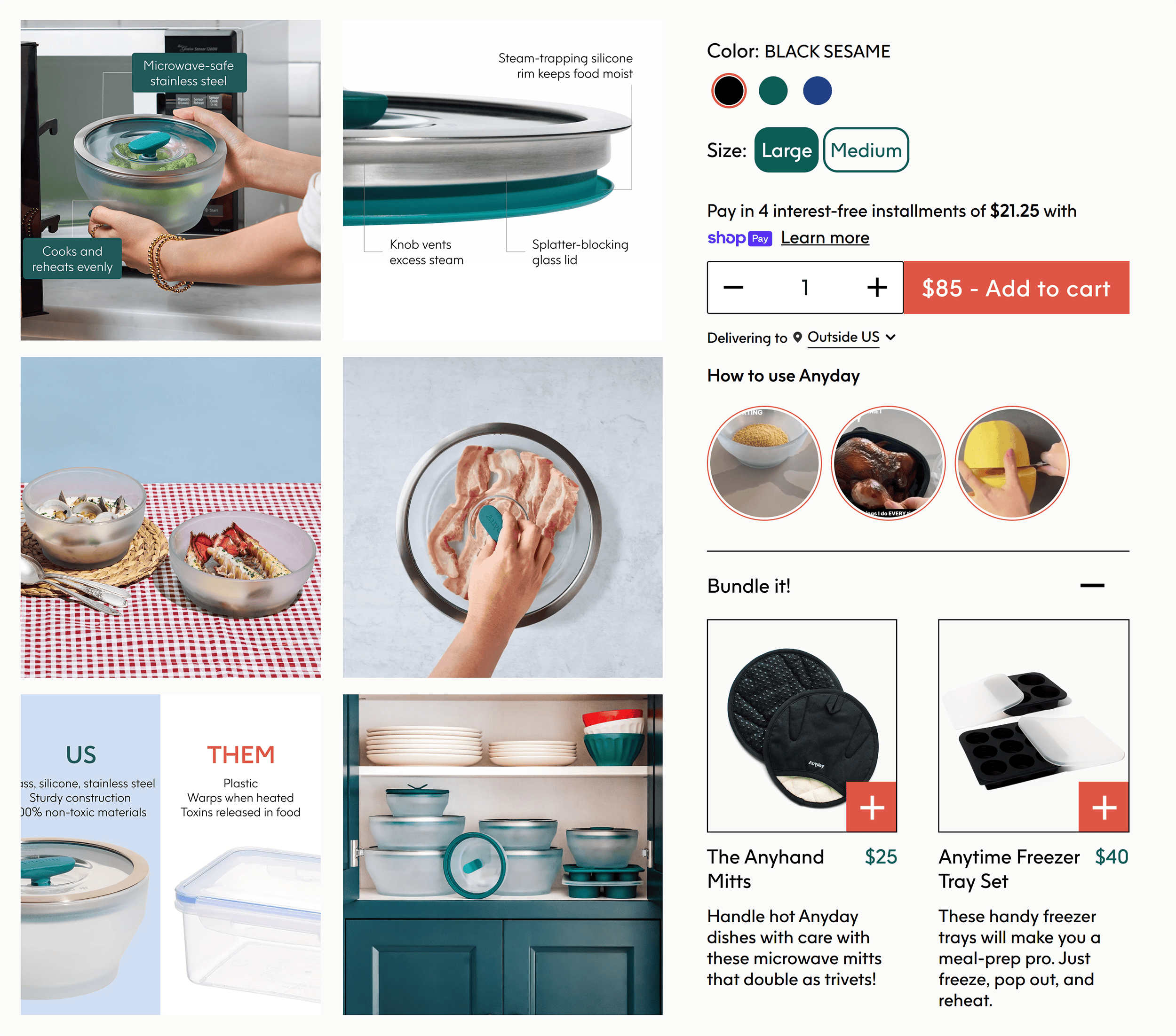 Anyday – Product details Anyday – Product details