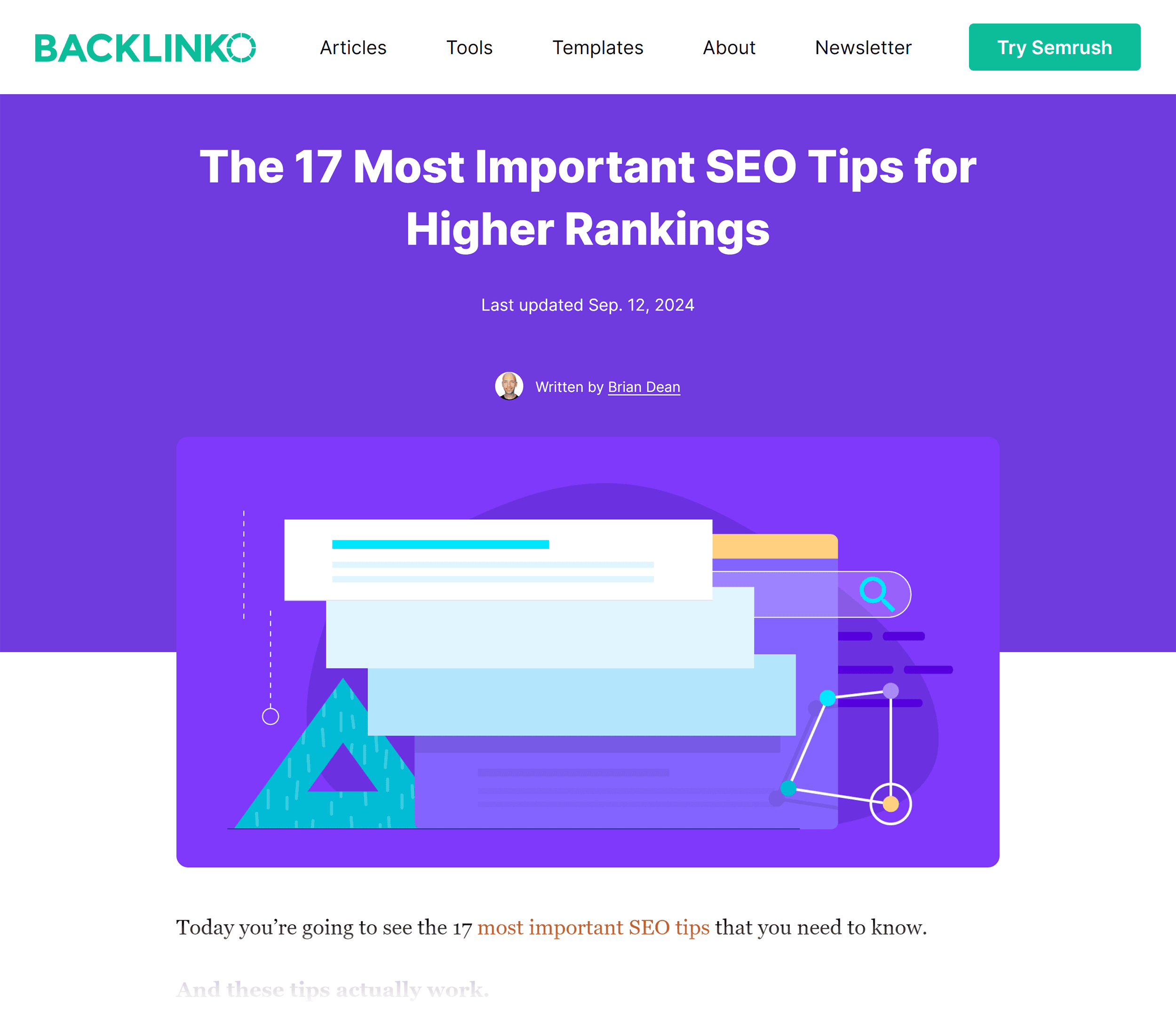 Backlinko – 17 most important SEO tips Backlinko – 17 most important SEO tips