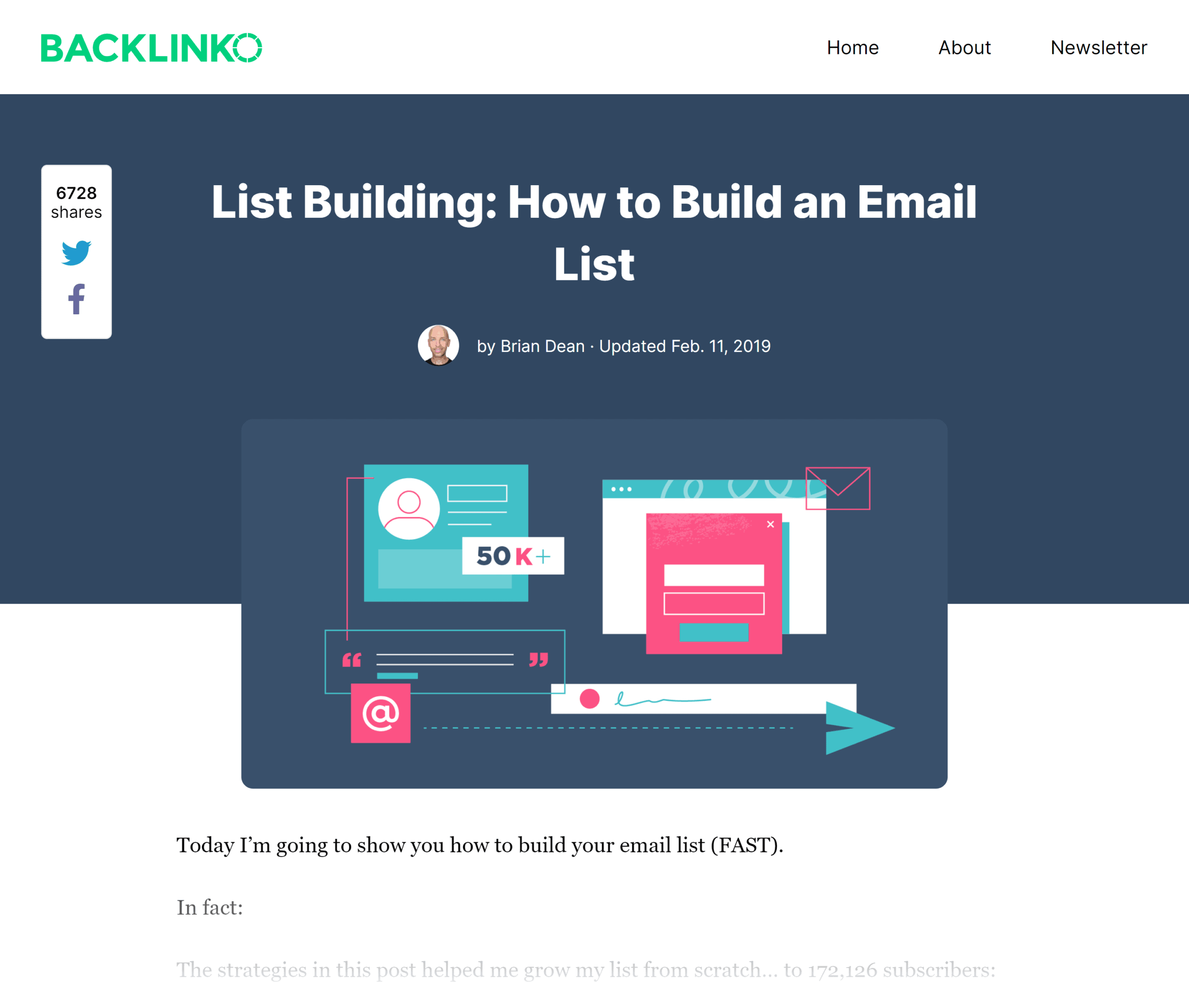 Backlinko – List building post Backlinko – List building post