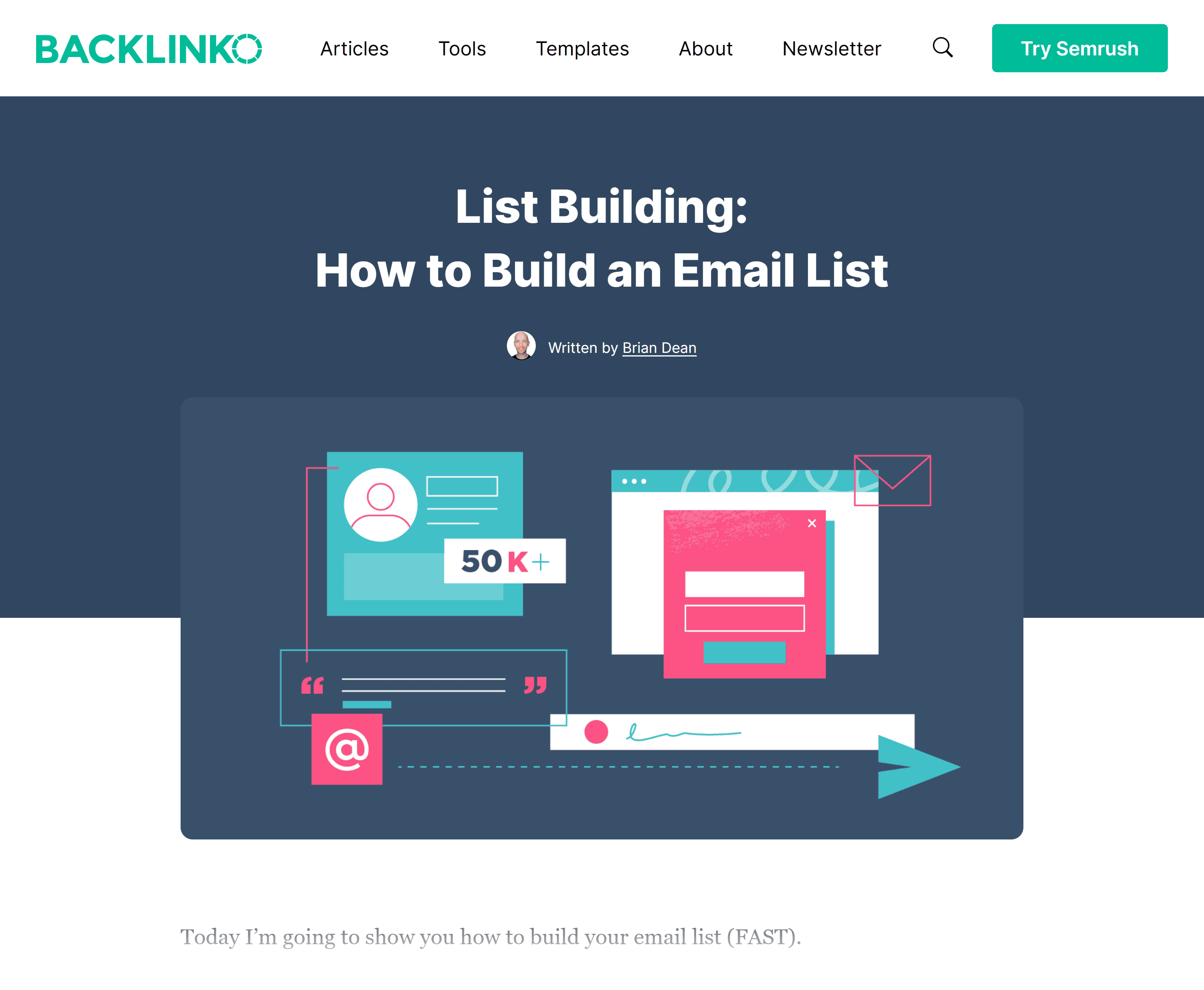 Backlinko – List building Backlinko – List building