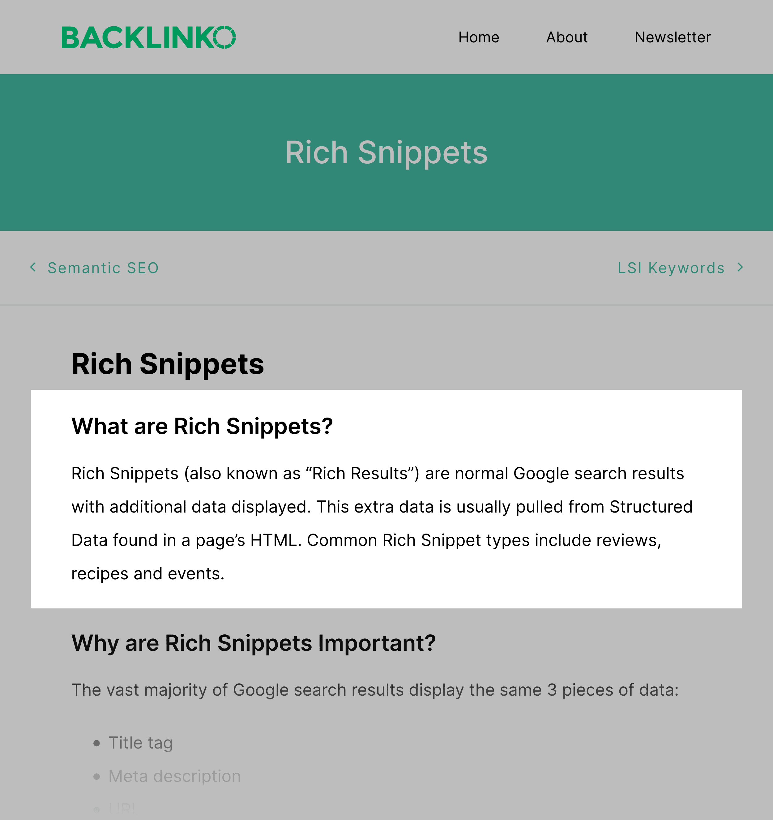 Backlinko – Rich Snippets Backlinko – Rich Snippets