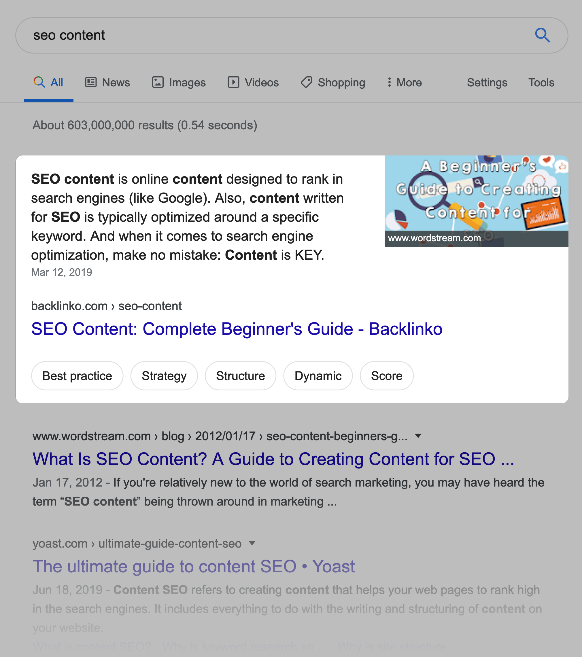Backlinko – SE0 Content Featured Snippet Backlinko – SE0 Content Featured Snippet