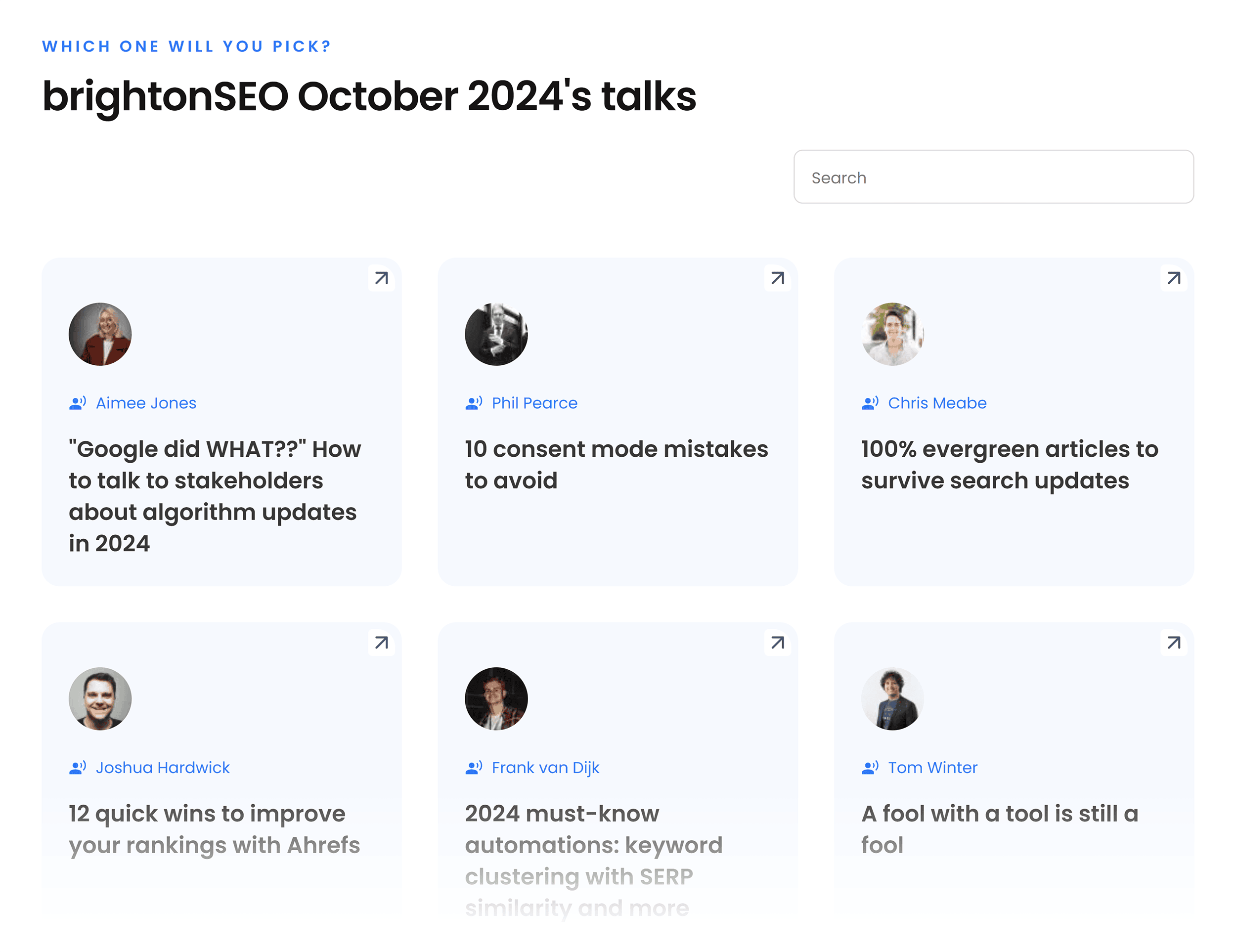 BrightonSEO – Talks BrightonSEO – Talks