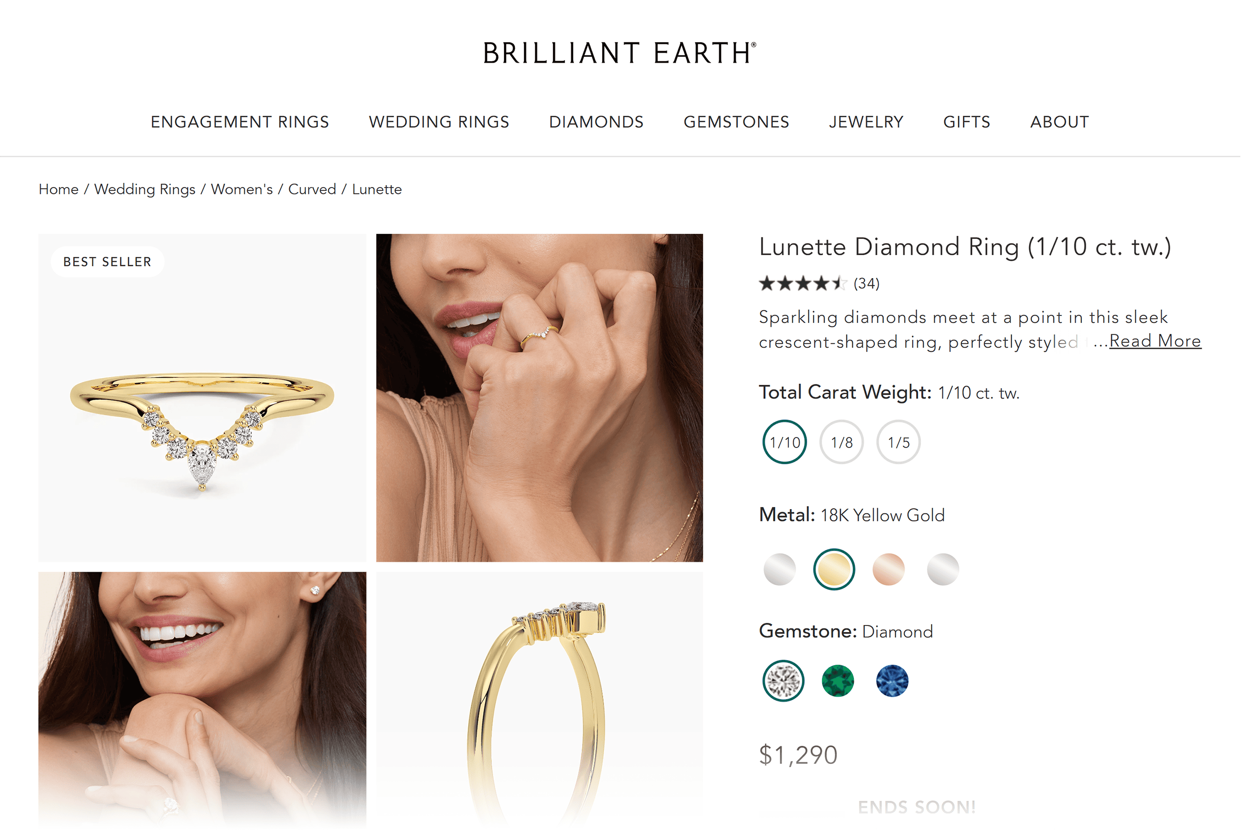 Brilliant Earth – Lunette Diamond Ring Brilliant Earth – Lunette Diamond Ring