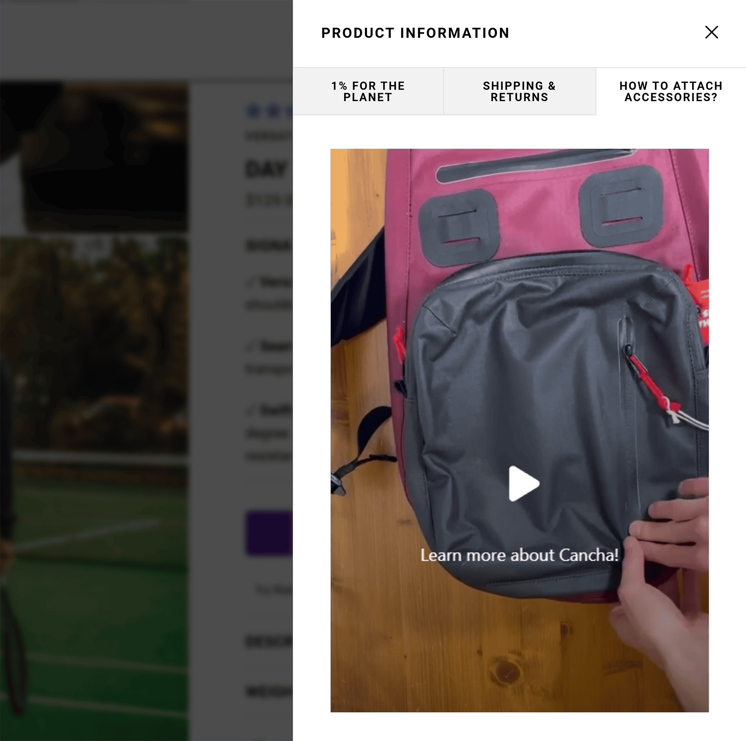 Cancha Bags – Attach accessories video Cancha Bags – Attach accessories video