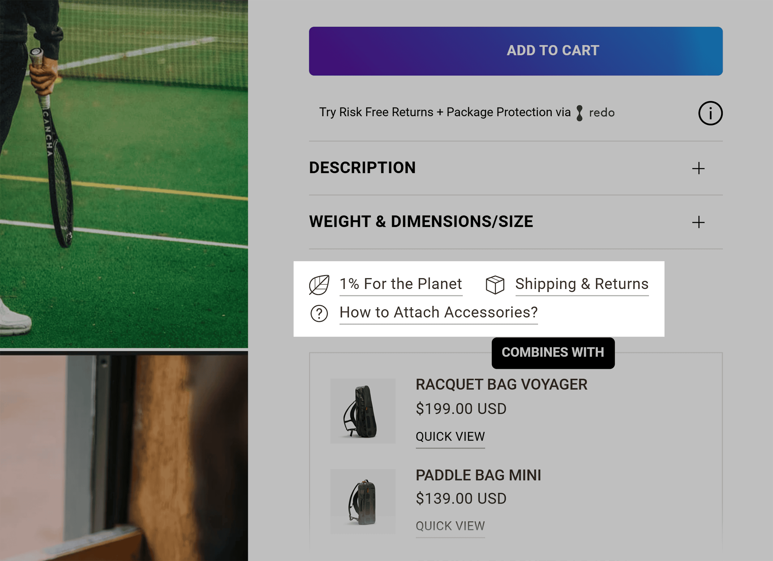 Cancha Bags – Buying details Cancha Bags – Buying details