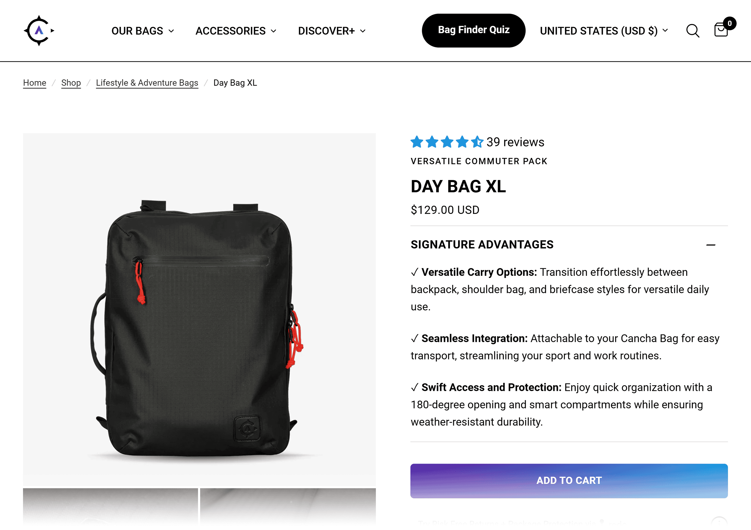 Cancha Bags – Day Bag XL Cancha Bags – Day Bag XL