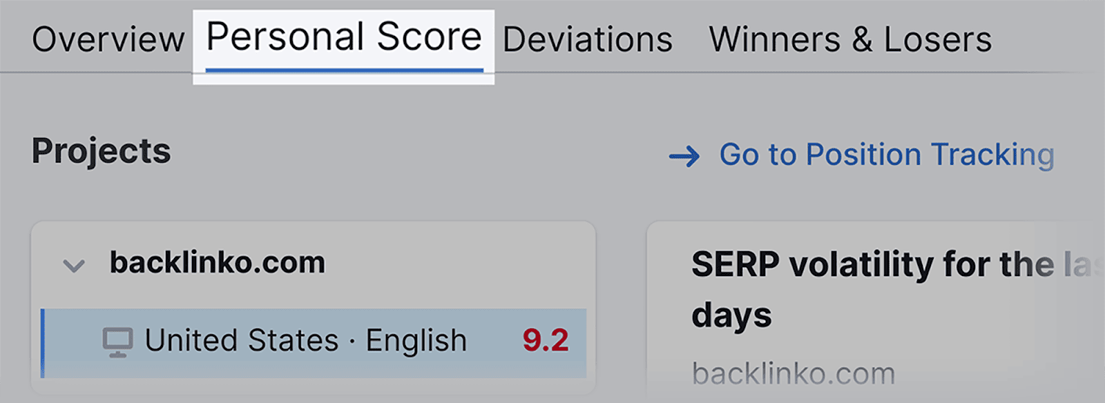 Click on ‘Personal Score’ Click on 'Personal Score'