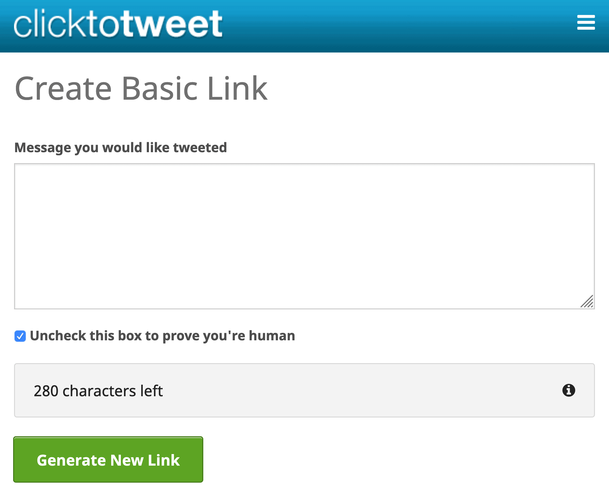 Click To Tweet – Basic Link Tool Click To Tweet – Basic Link Tool