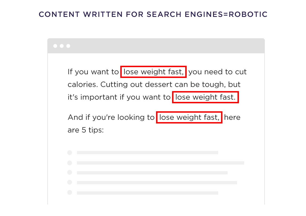 Content Written For Search Engines Robotic Content Written For Search Engines Robotic