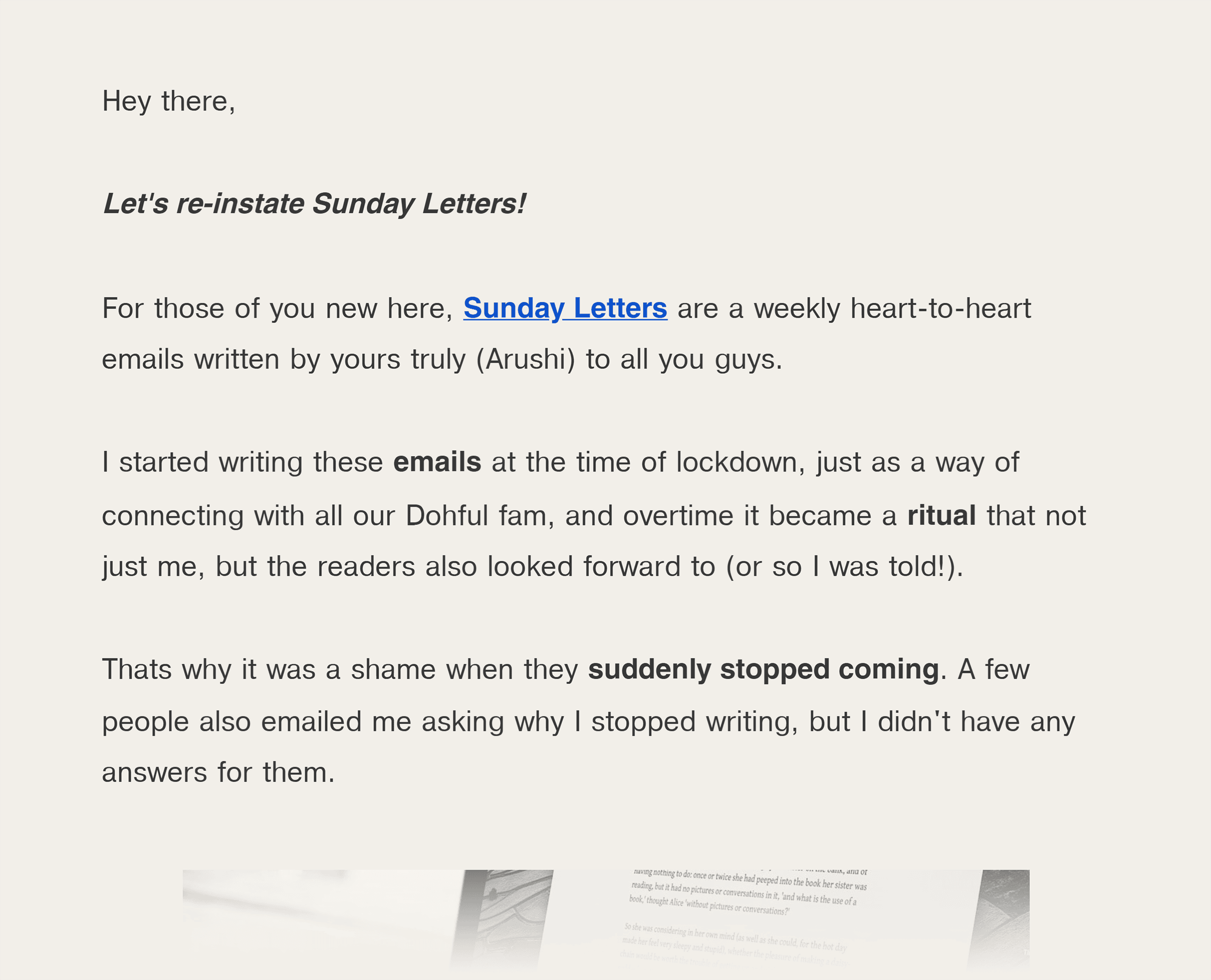 Dohful – Sunday Newsletter Dohful – Sunday Newsletter