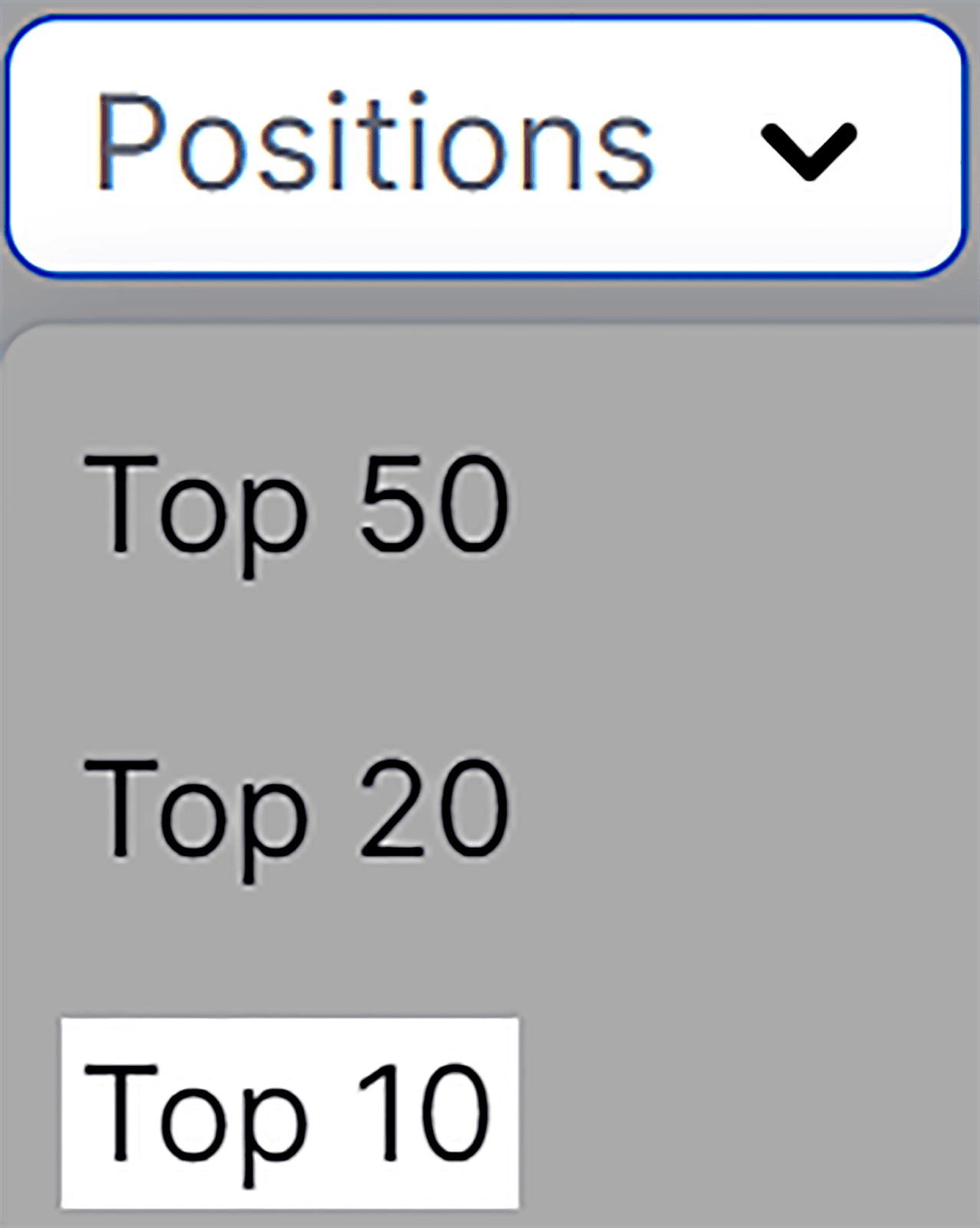 Domain keywords ranking Top 10