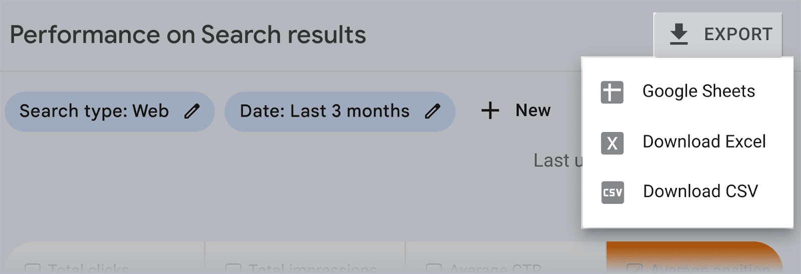 Export the data