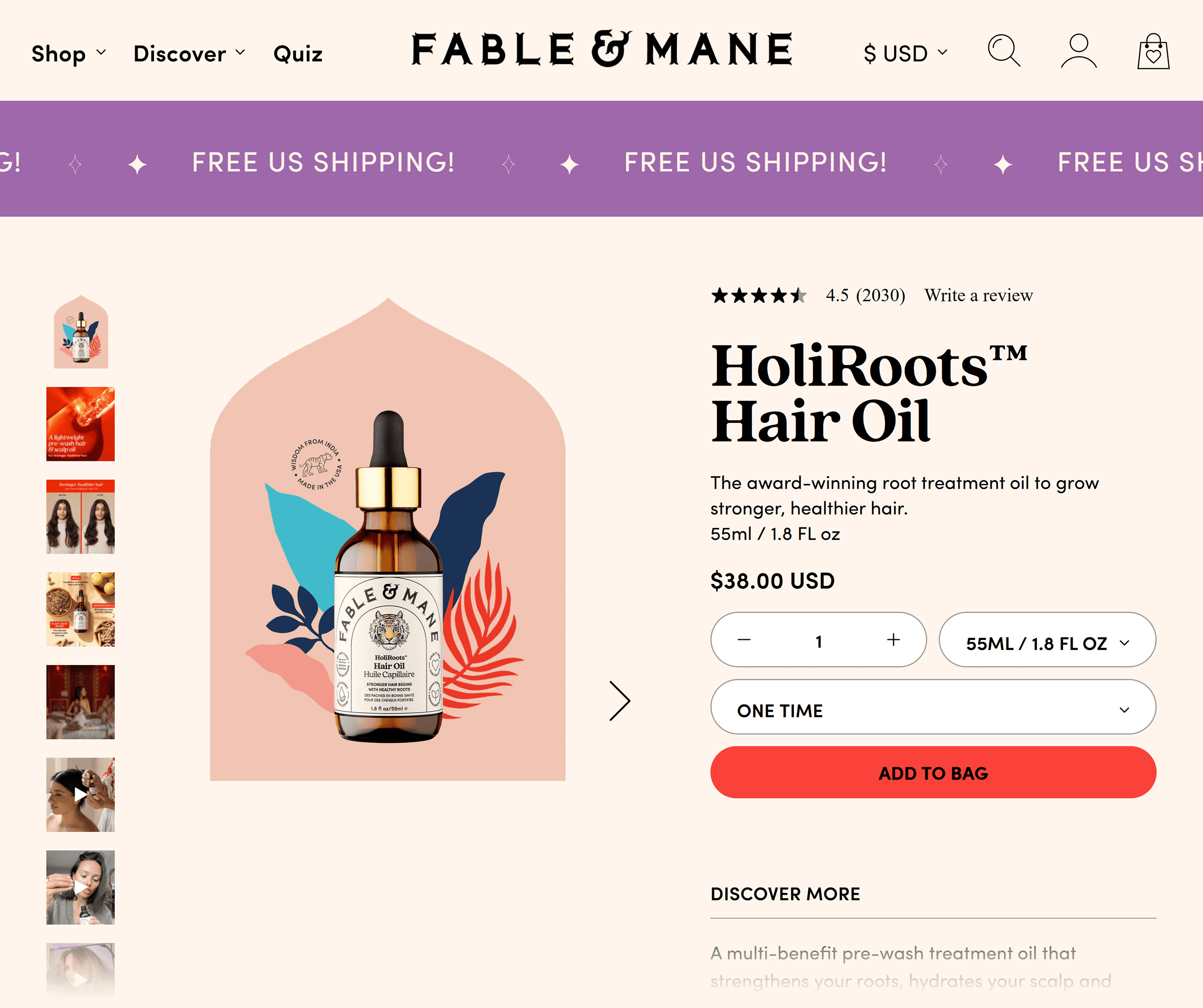 Fable & Mane – HoliRoots Hair Oil Fable & Mane – HoliRoots Hair Oil
