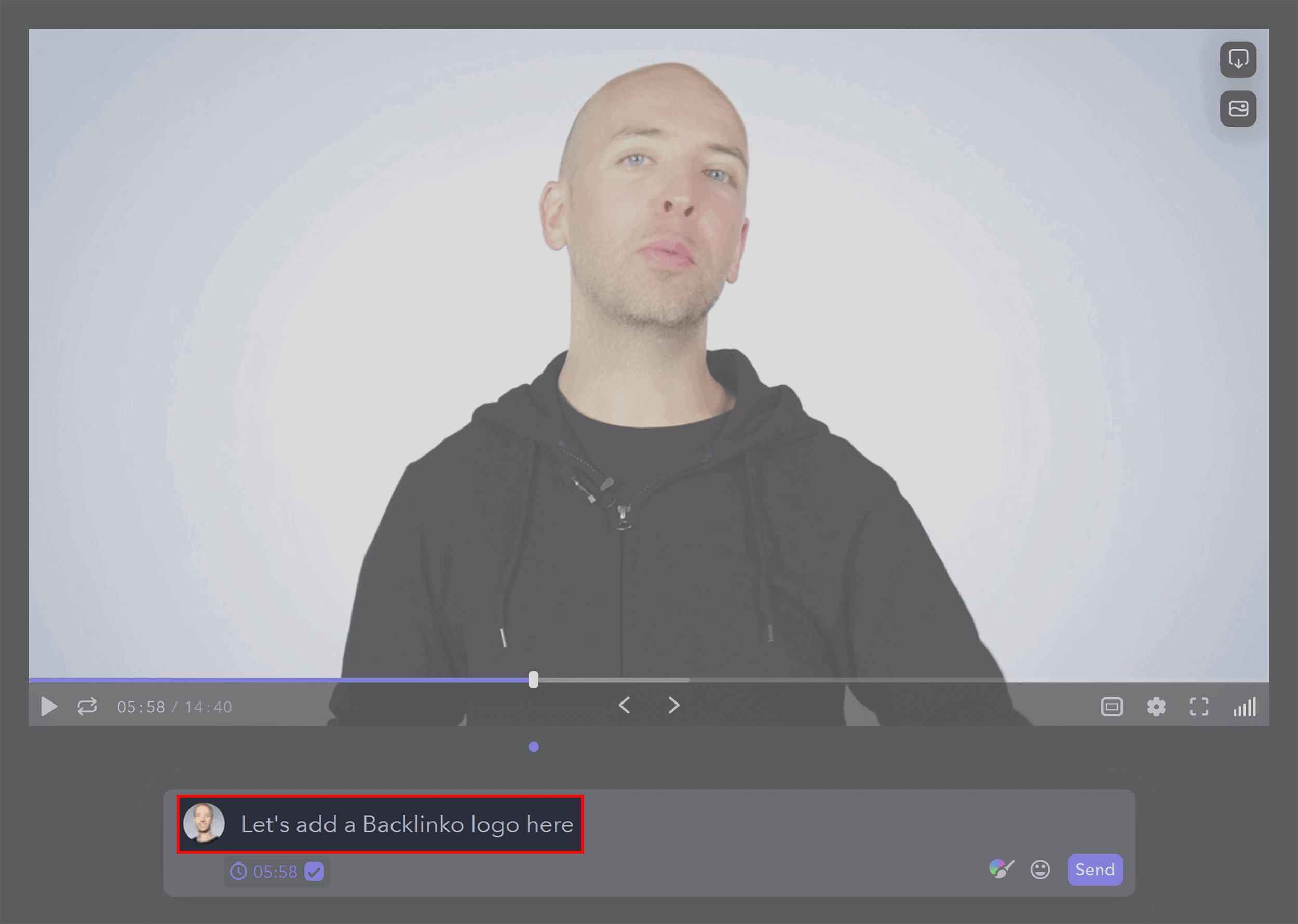 Frame comment Frame comment