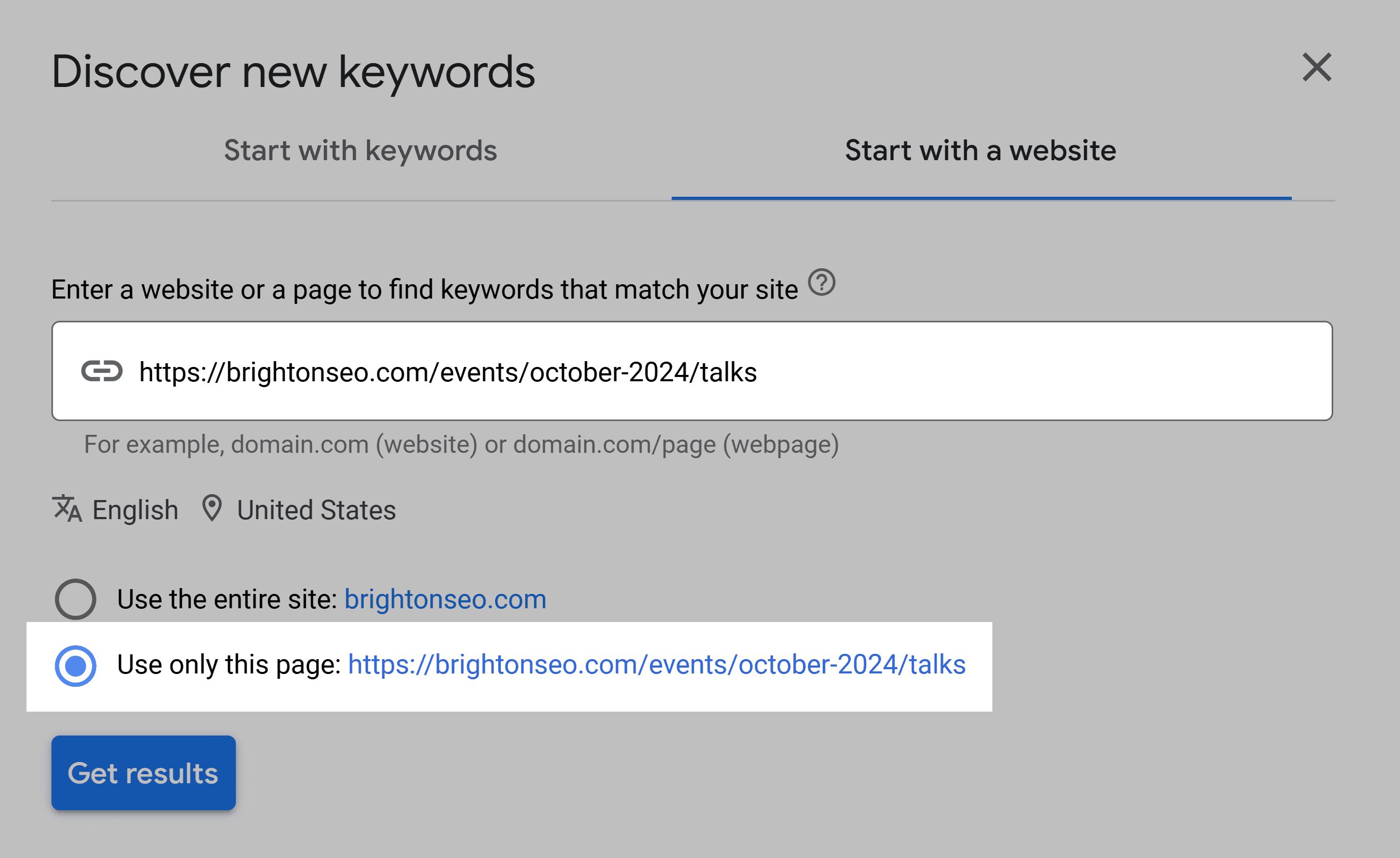 GKP – Start with a website – BrightonSEO GKP – Start with a website – BrightonSEO