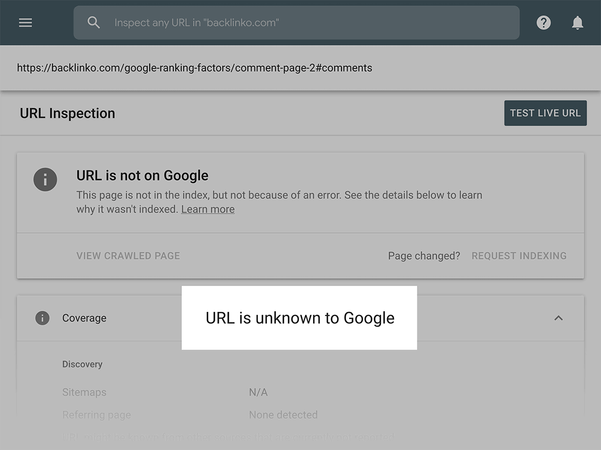 Google Search Console – Reason for noindex Google Search Console – Reason for noindex