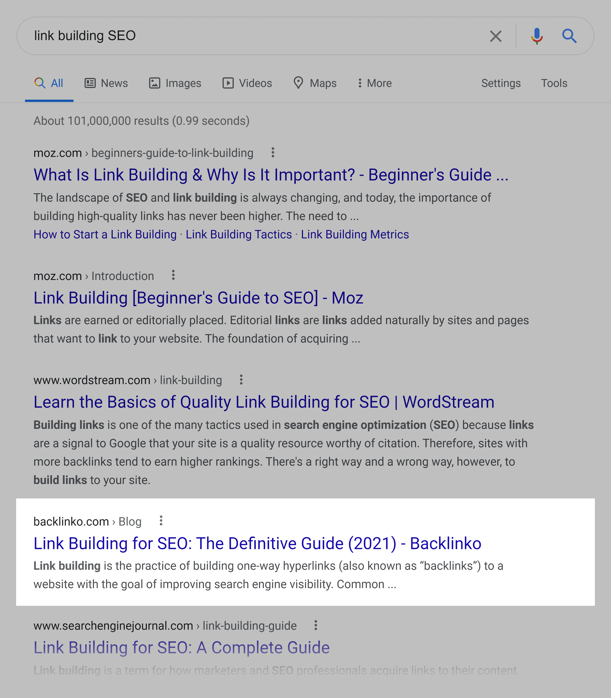 Google SERP – Link building SEO Google SERP – Link building SEO