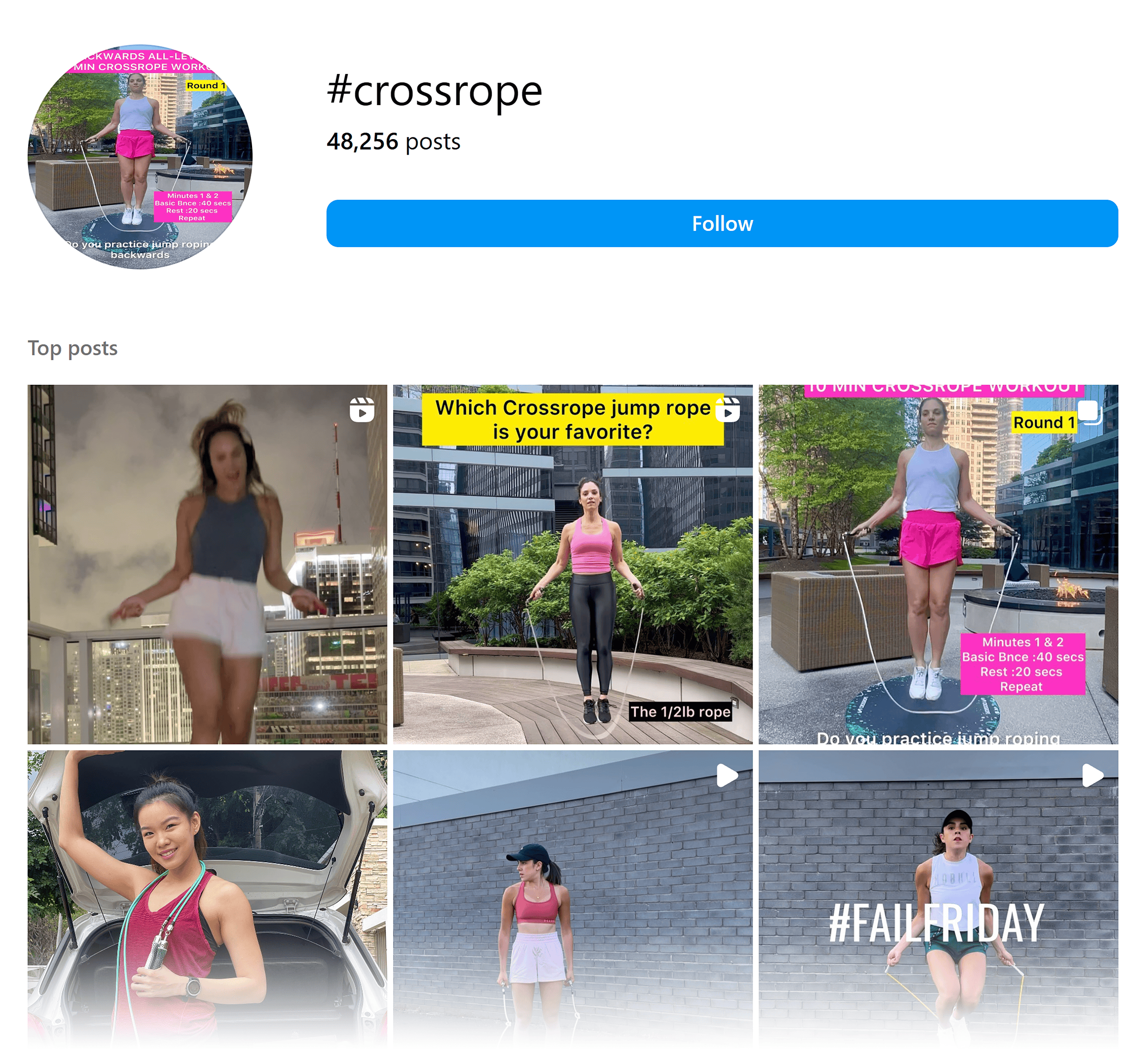 Instagram – #crossrope Instagram – #crossrope