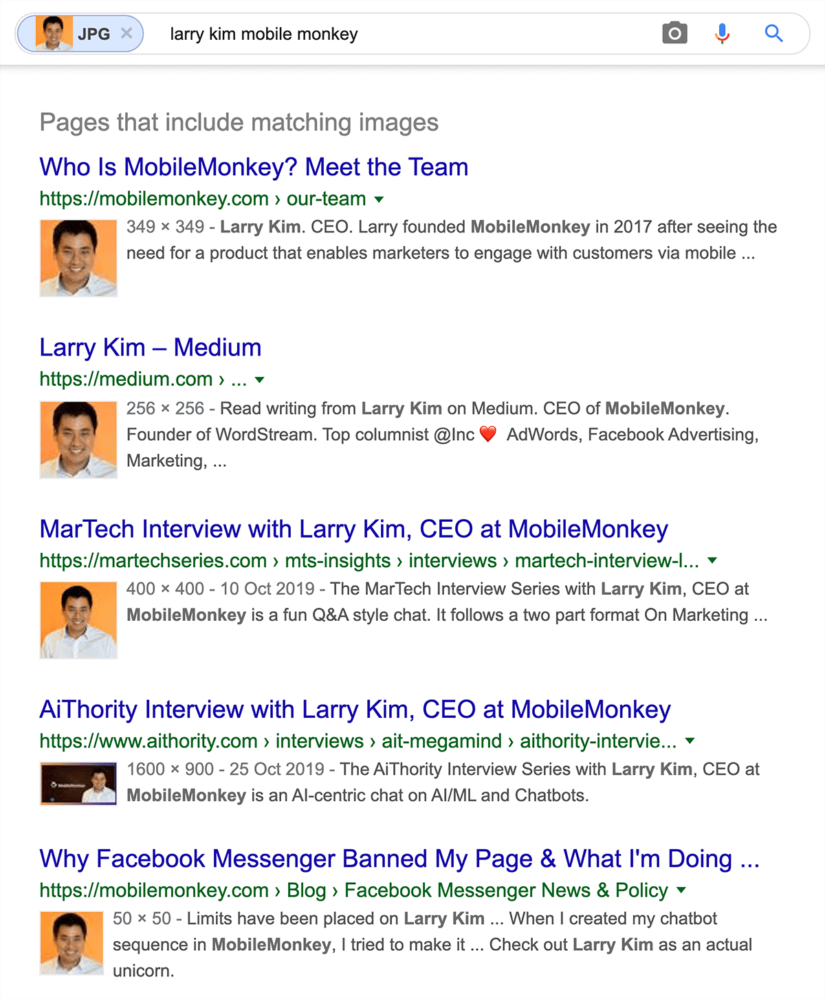 Larry Kim – Reverse image search Larry Kim – Reverse image search