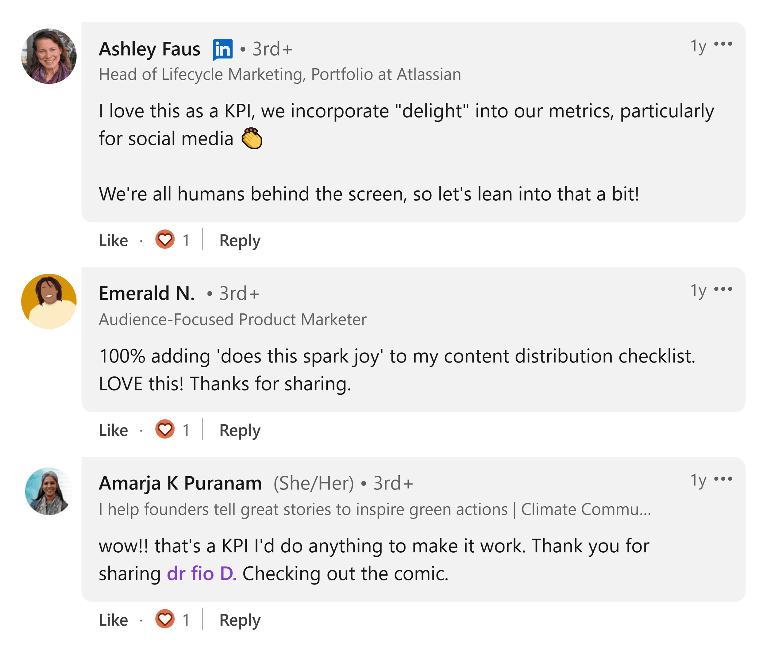 LinkedIn – Fio Dosetto – Comments LinkedIn – Fio Dosetto – Comments