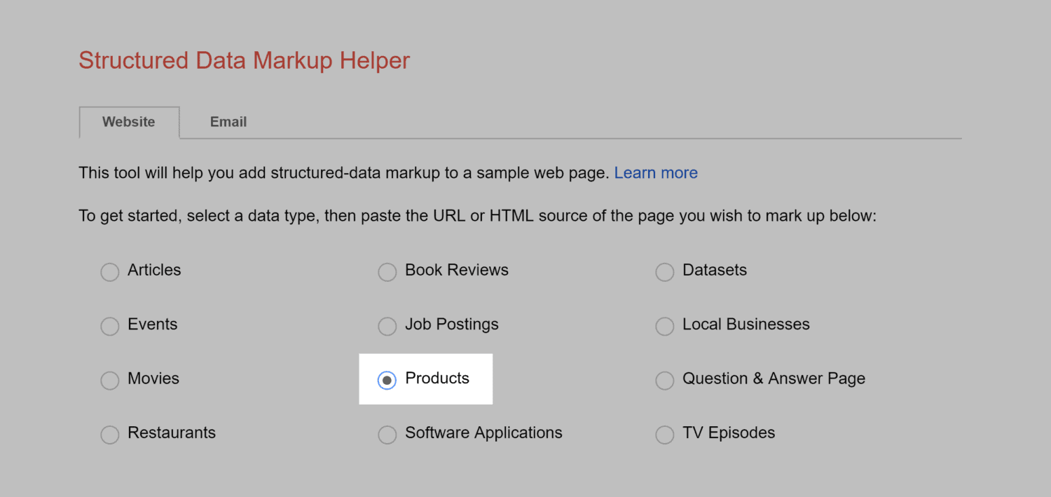 Markup Helper – Products Markup Helper – Products