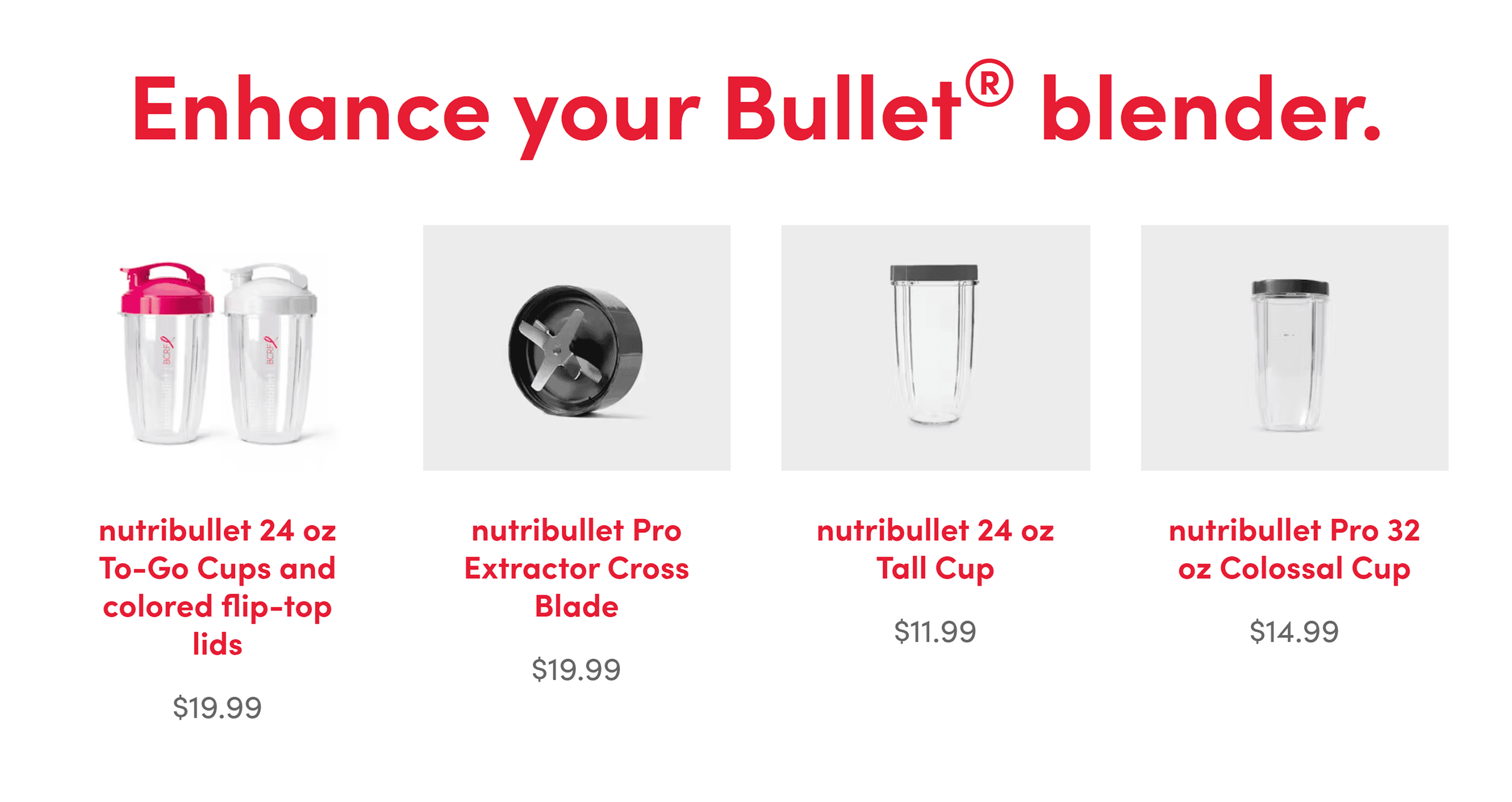 Nutribullet – Accessories Nutribullet – Accessories