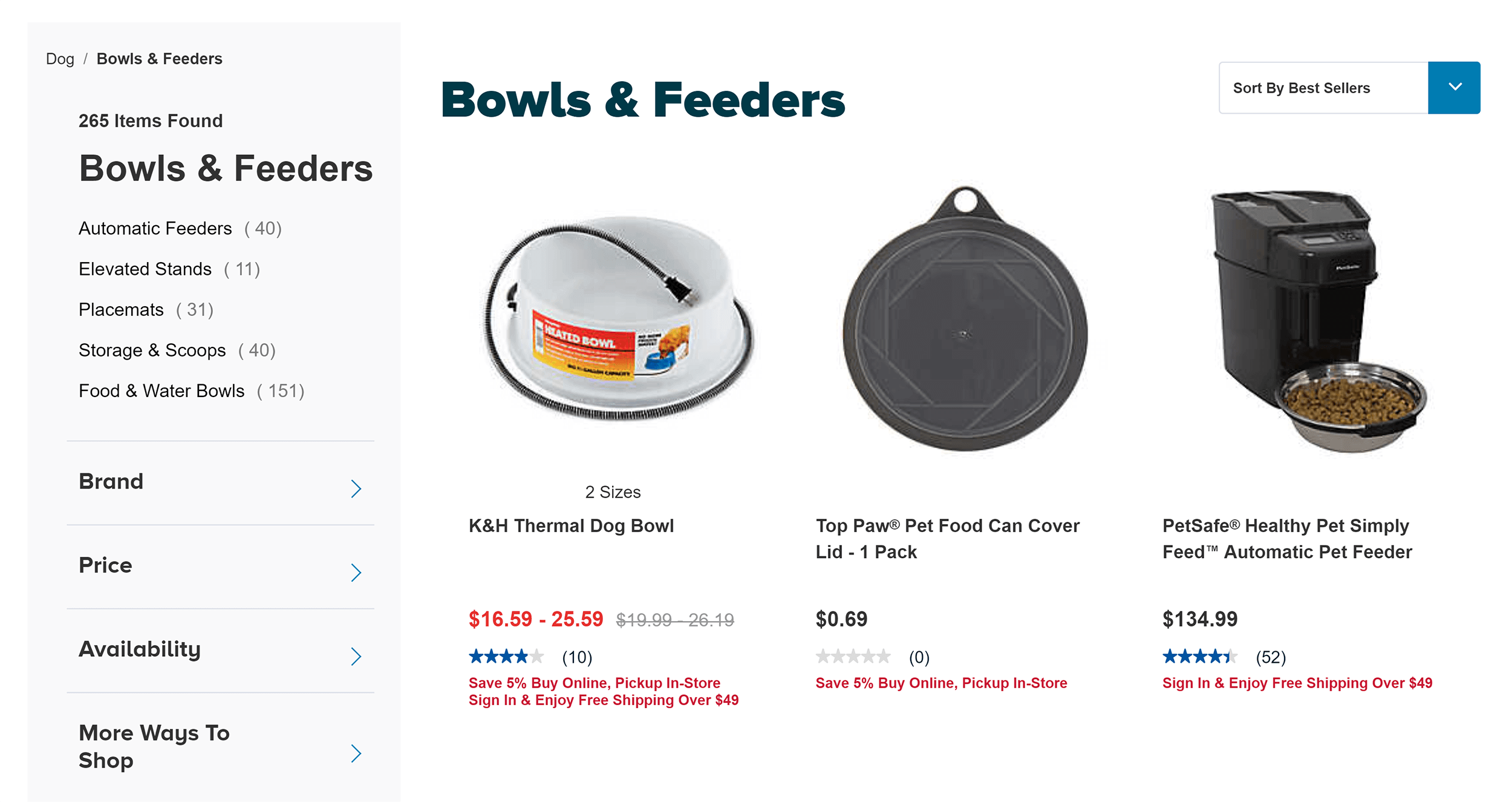 PetSmart – Bowls and feeders PetSmart – Bowls and feeders
