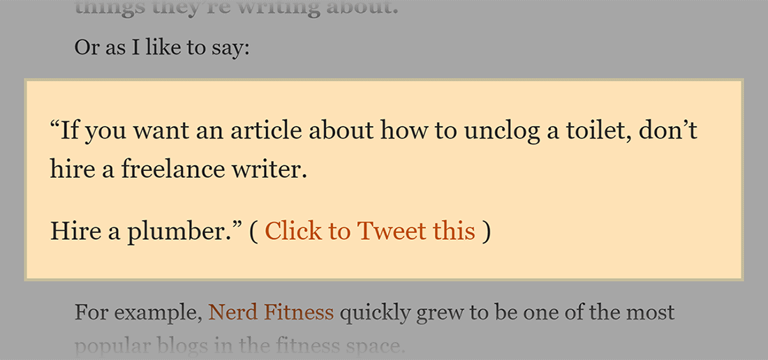 Post with highlighted statement Post with highlighted statement