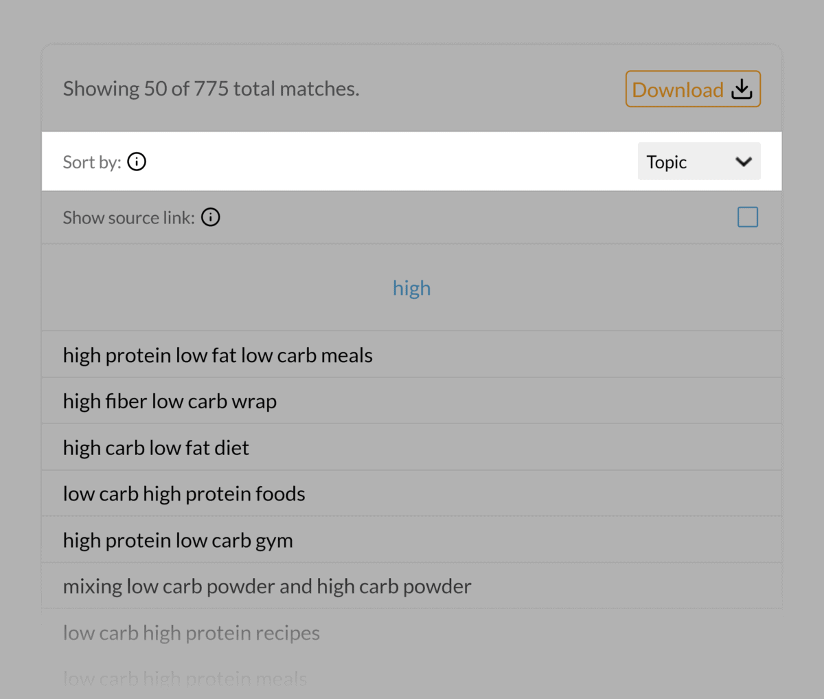 QuestionDB – Sort by topic QuestionDB – Sort by topic