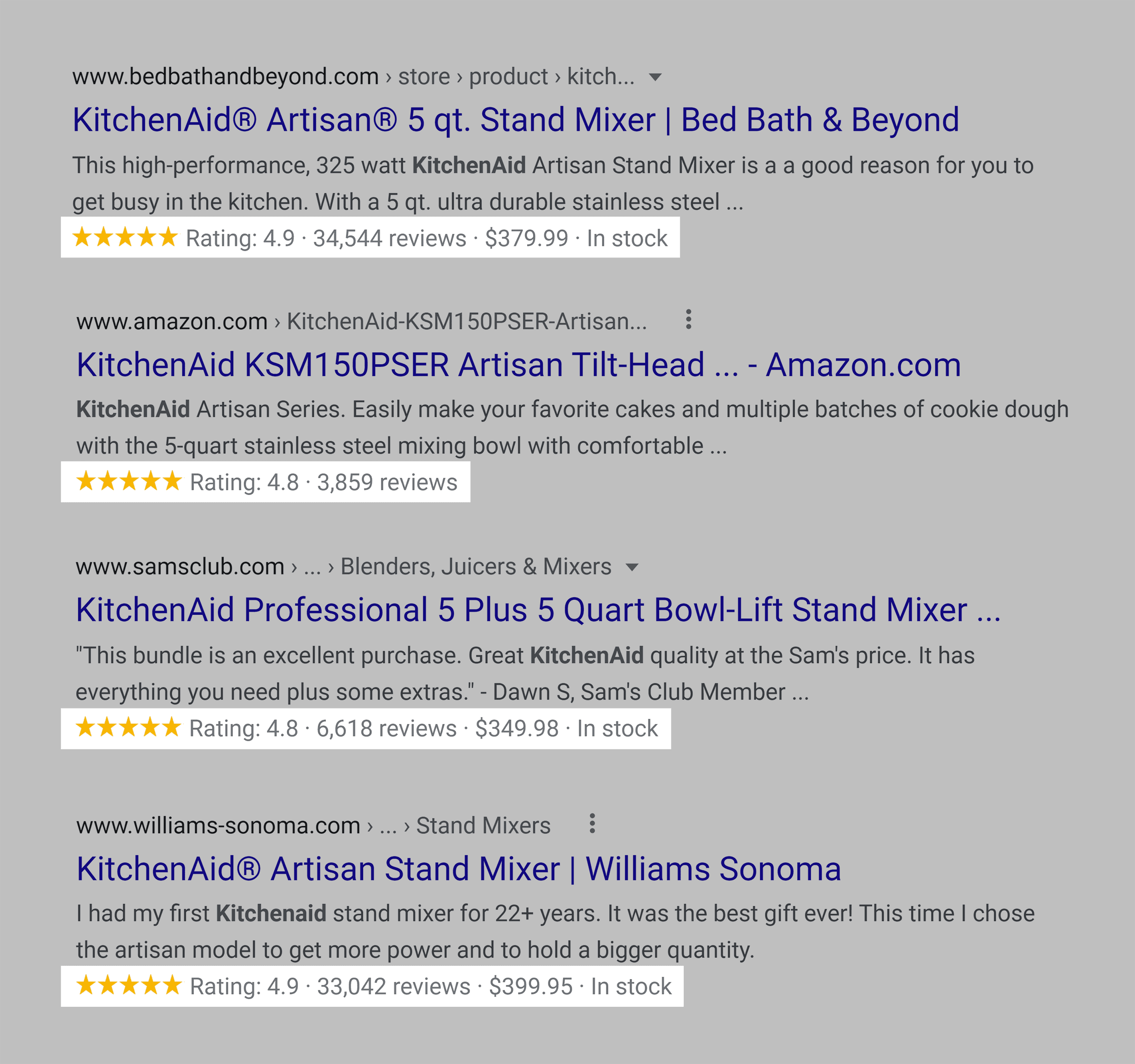 Rich snippets Rich snippets