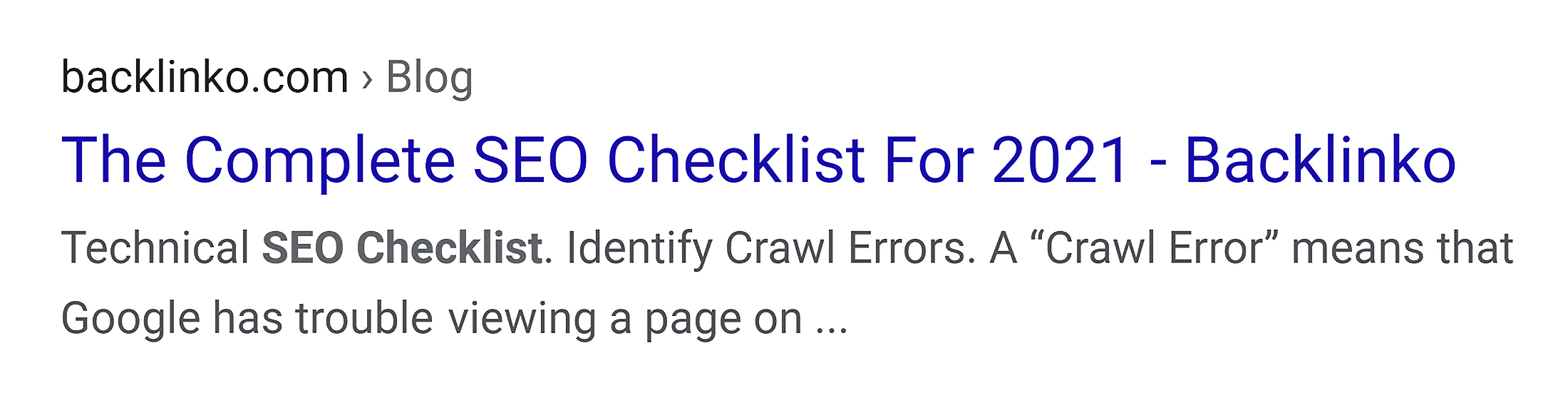 SEO checklist – New title and description SEO checklist – New title and description
