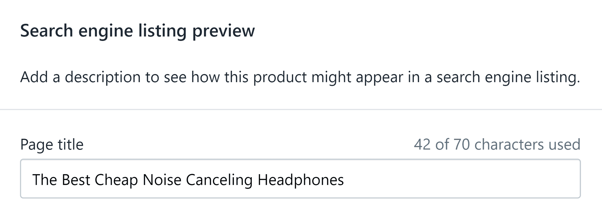 Shopify page title Shopify page title