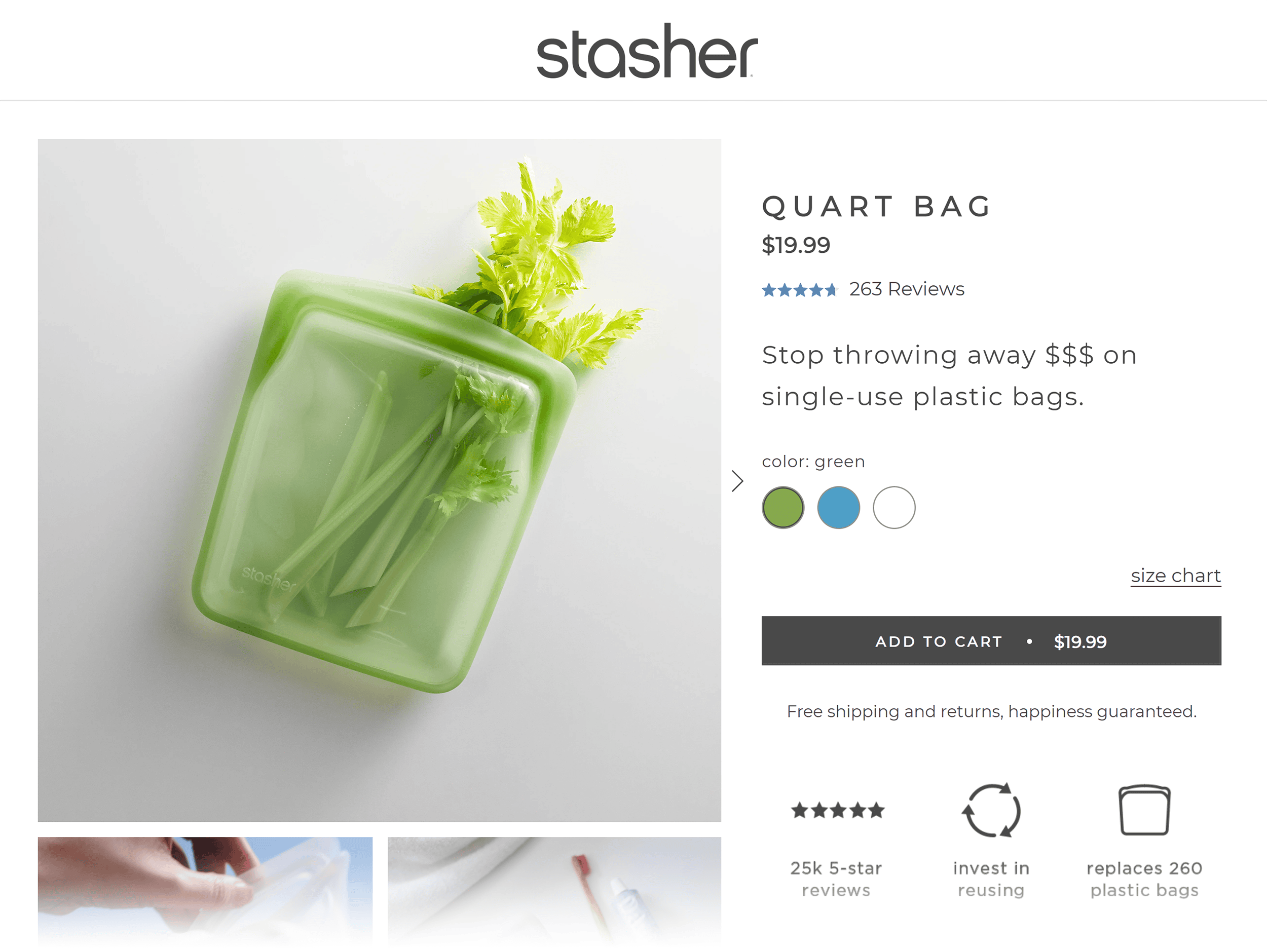 Stasher – Reusable silicone bag Stasher – Reusable silicone bag
