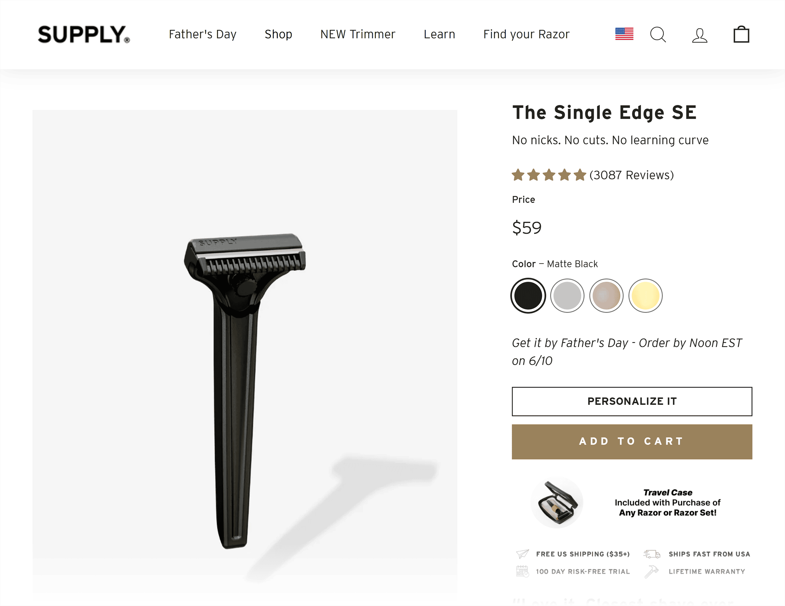 Supply – The Single Edge SE Supply – The Single Edge SE