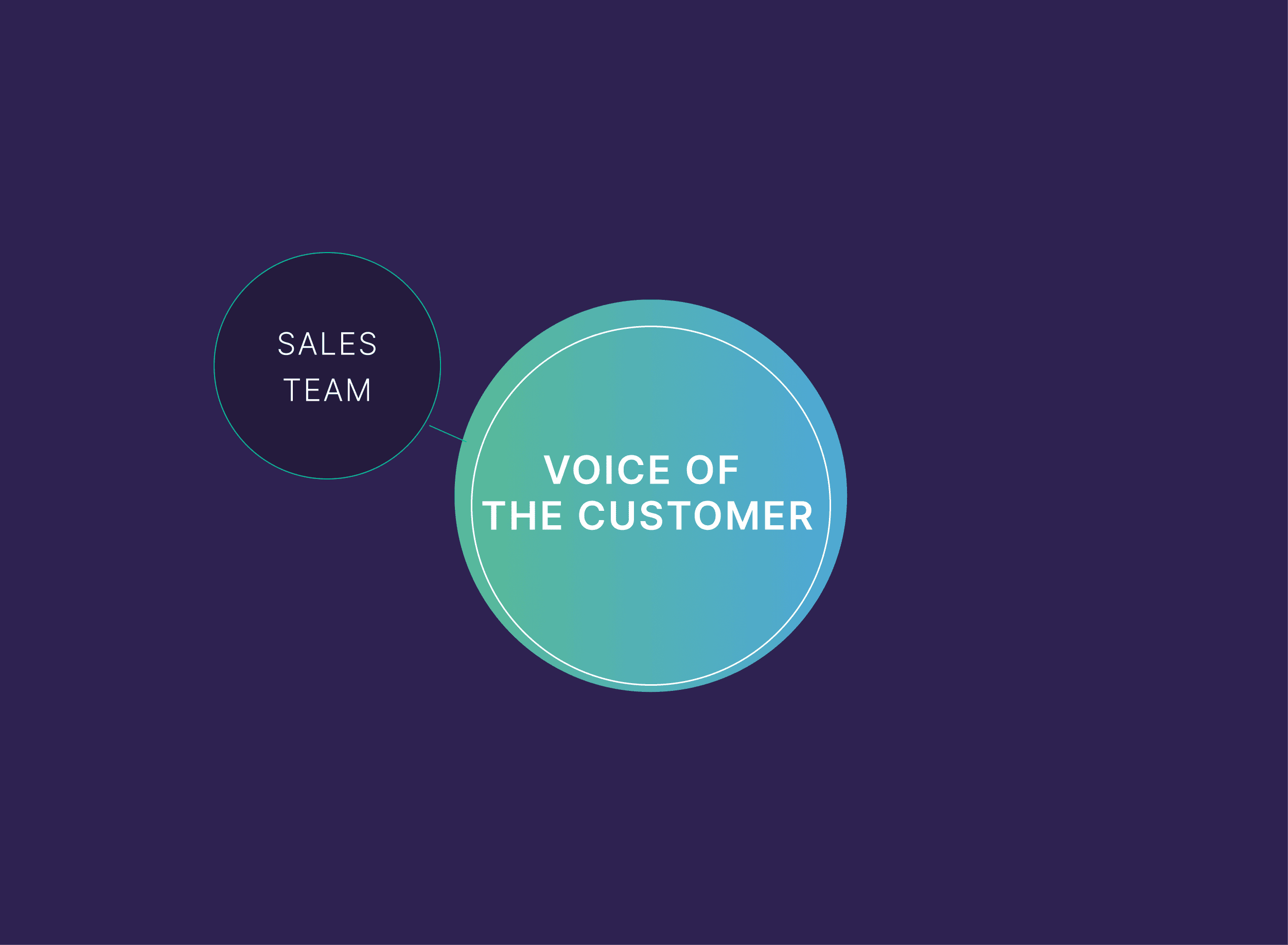 Voice of the customer – Sales team Voice of the customer – Sales team